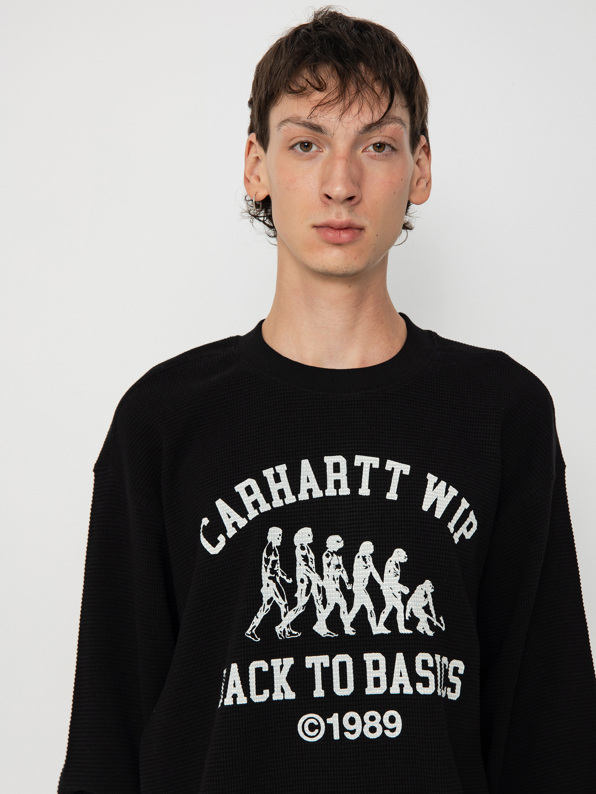 Світшот Carhartt WIP Main Basics (black/white)