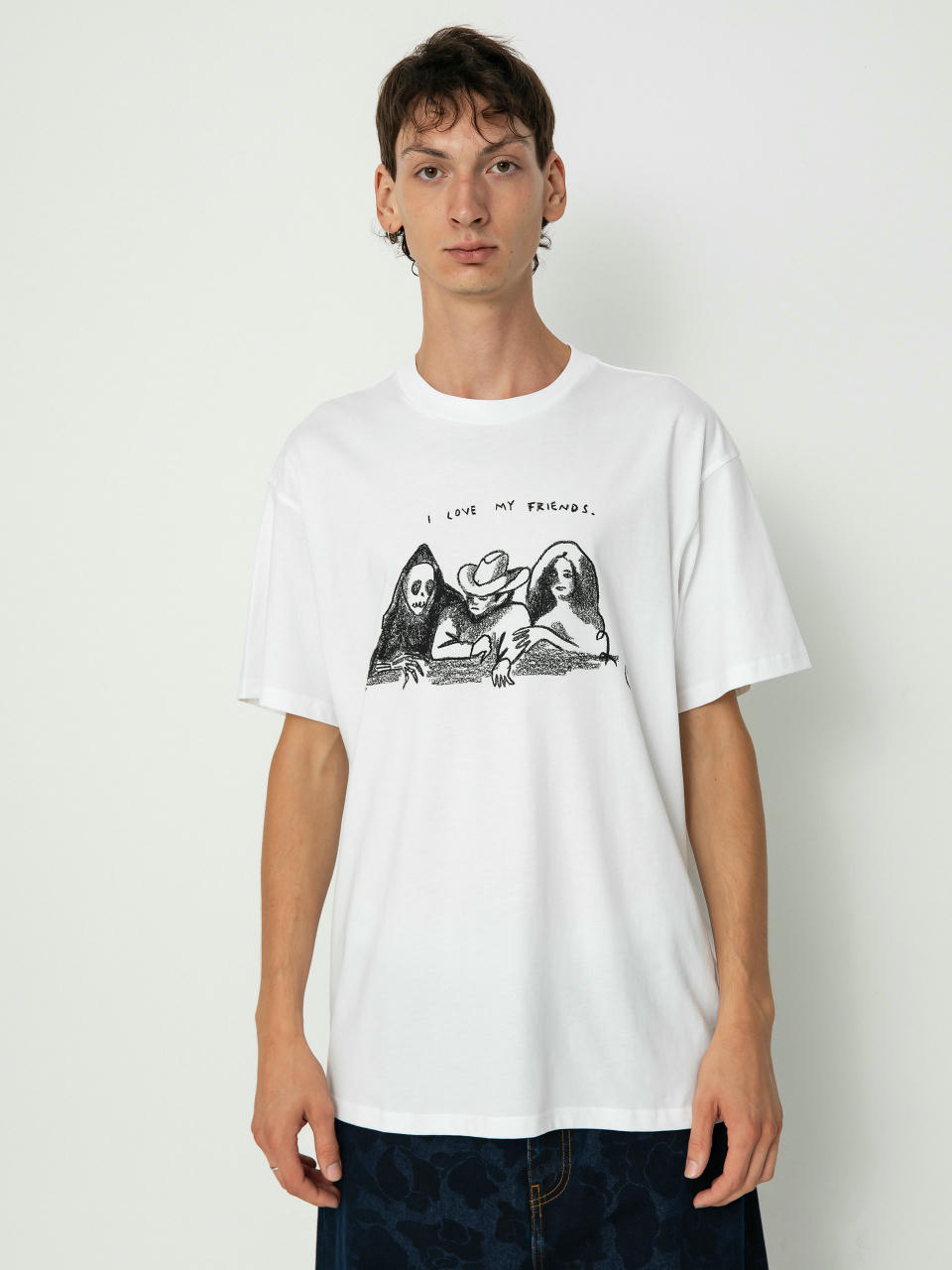 Футболка Carhartt WIP Pepe Friends (white/black)