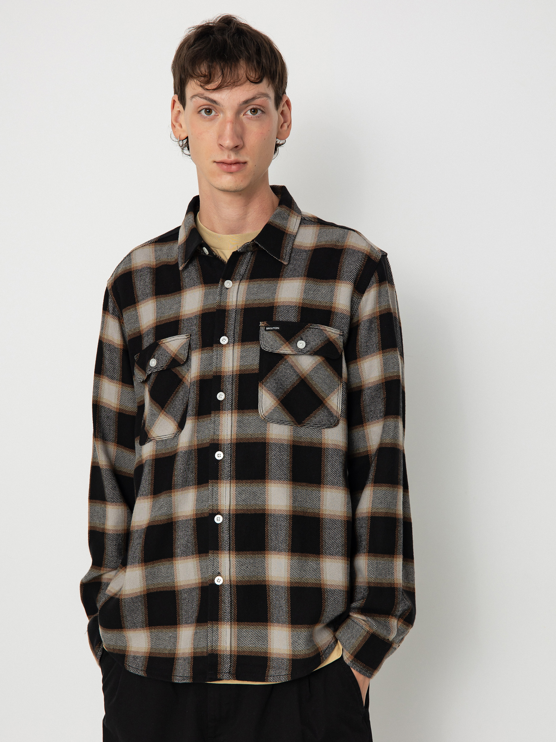 Сорочка Brixton 20Th Anniv Bowery Flannel (black/cream)