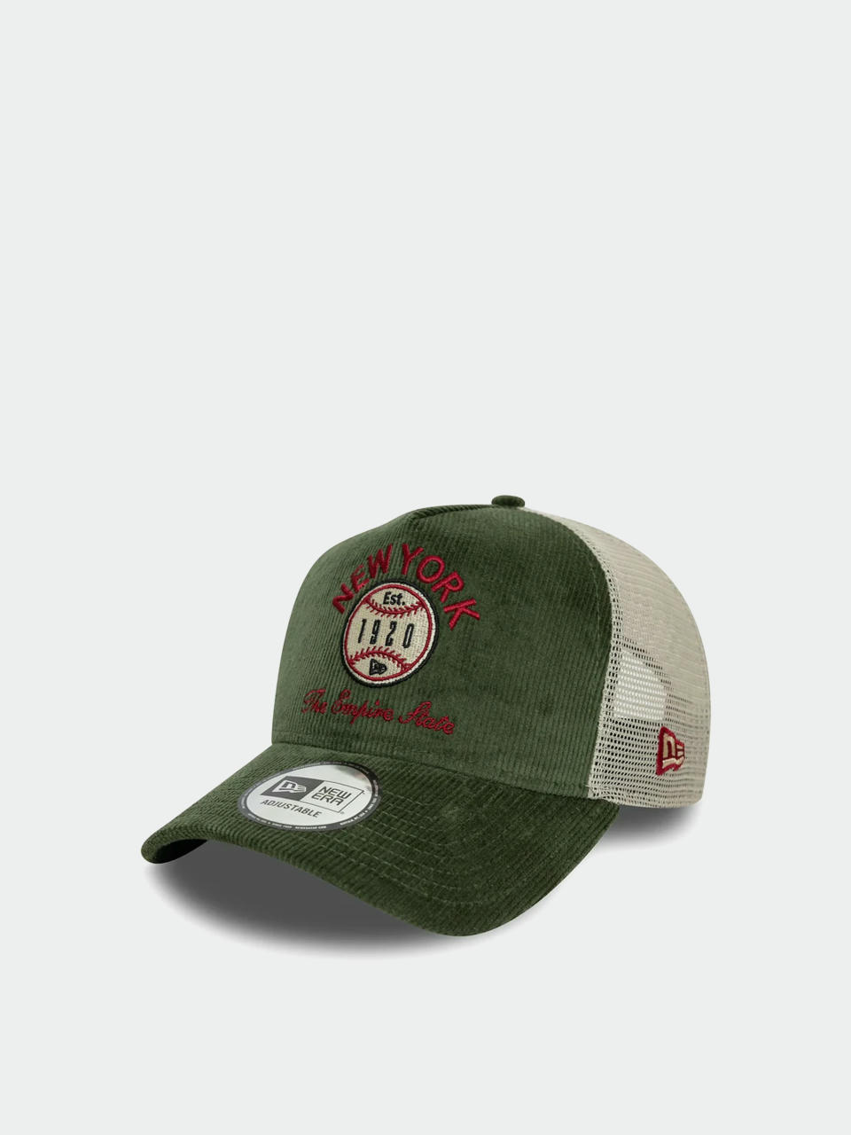 Кепка New Era Cord Graphic Trucker (dark green)