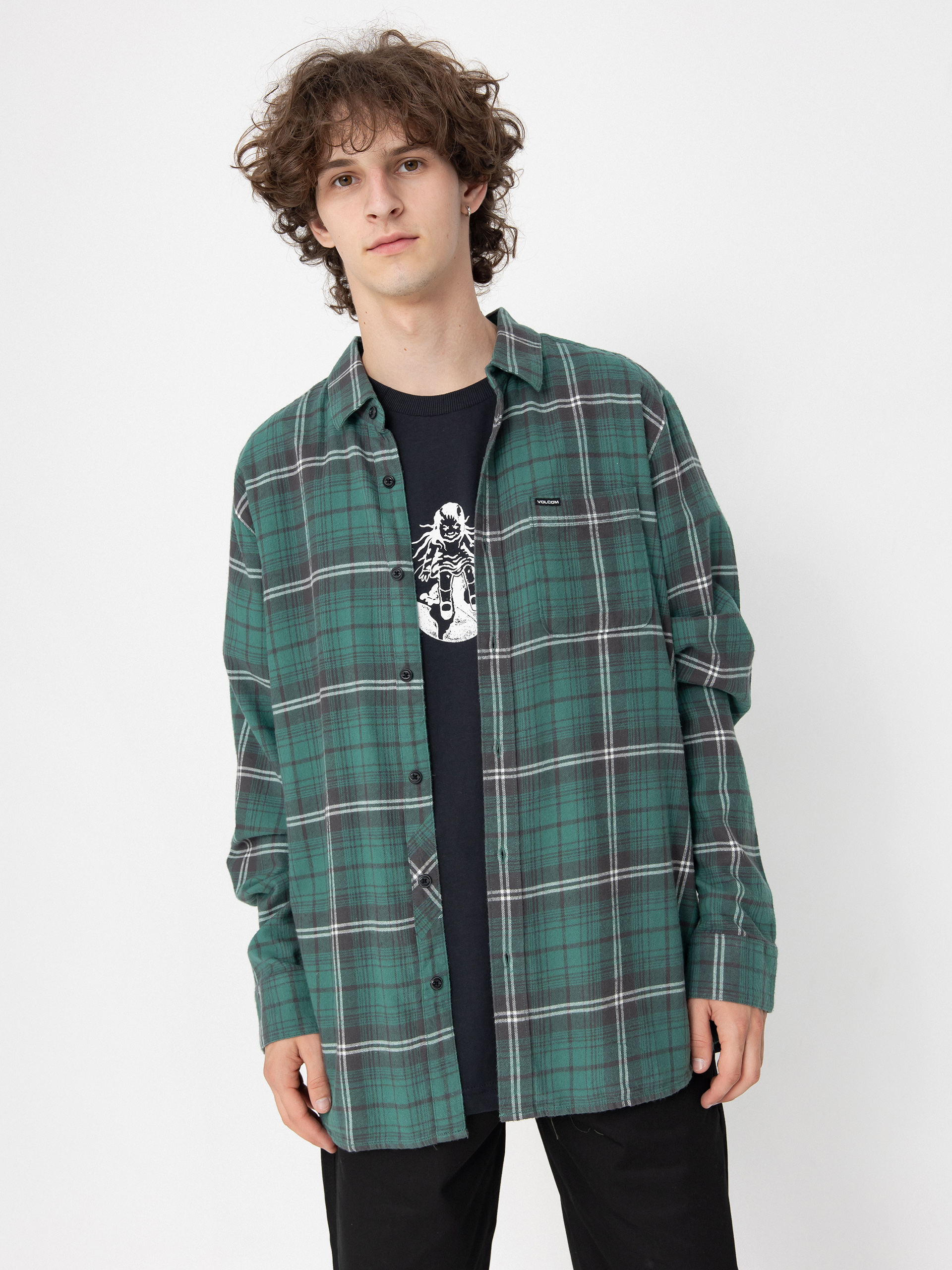 Сорочка Volcom Caden Plaid Ls (sea green)