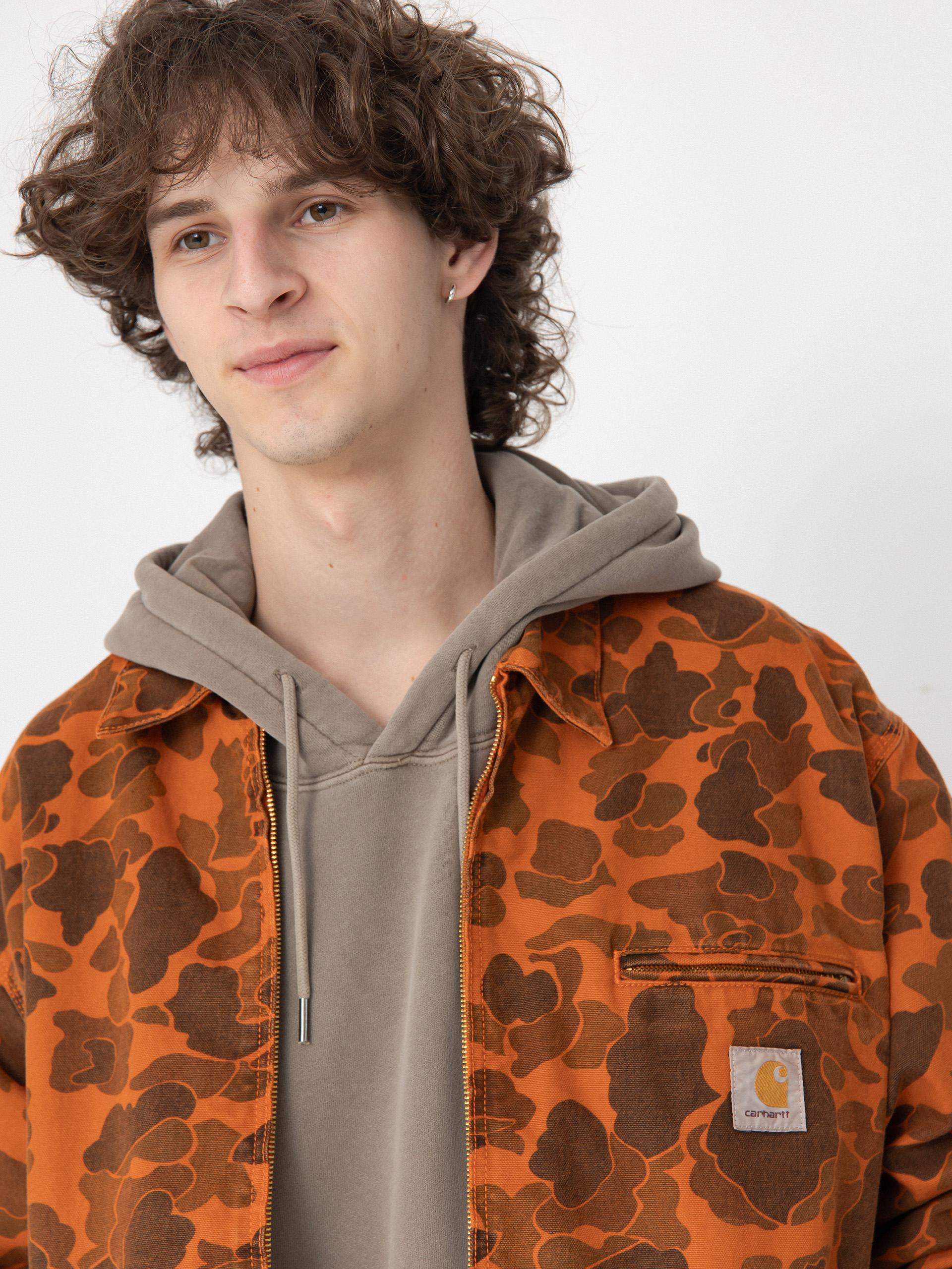 Куртка Carhartt WIP Duck Detroit (camo duck/green/turmeric)