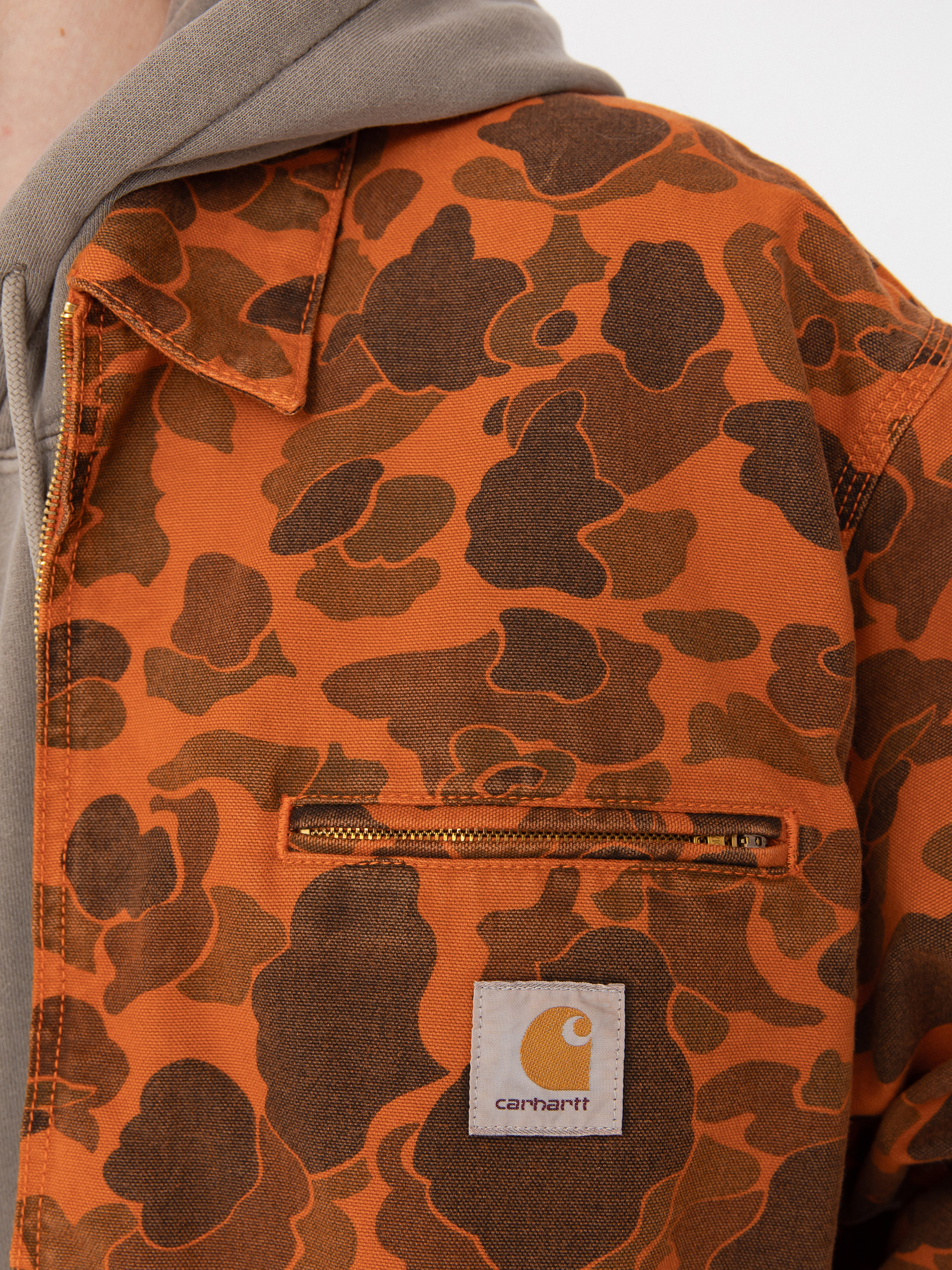 Куртка Carhartt WIP Duck Detroit (camo duck/green/turmeric)
