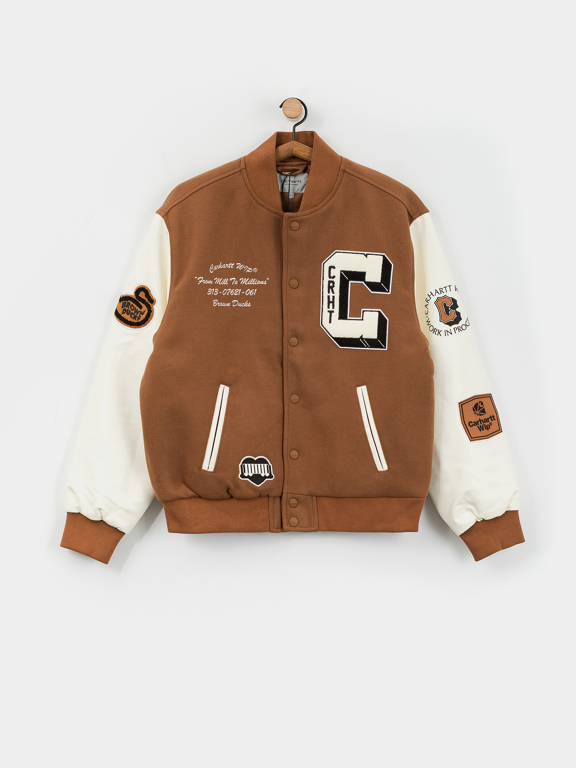 Куртка Carhartt WIP Brown Ducks Bomber - коричневий (hamilton