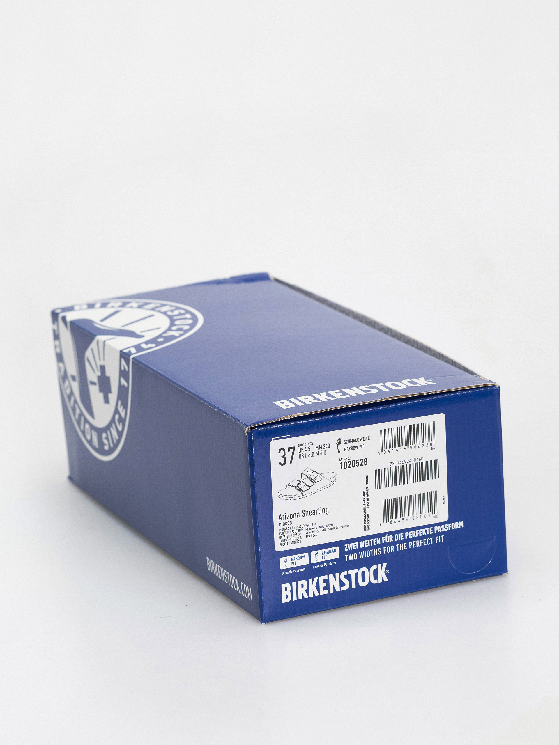 Шльопанці Birkenstock Arizona Shearling Suede Leather Fur Narrow Wmn (mocha)