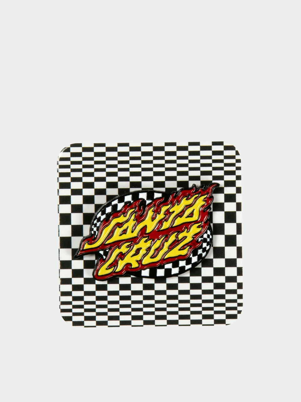 Пін Santa Cruz Oval Check Flame Pin Badge (multi)