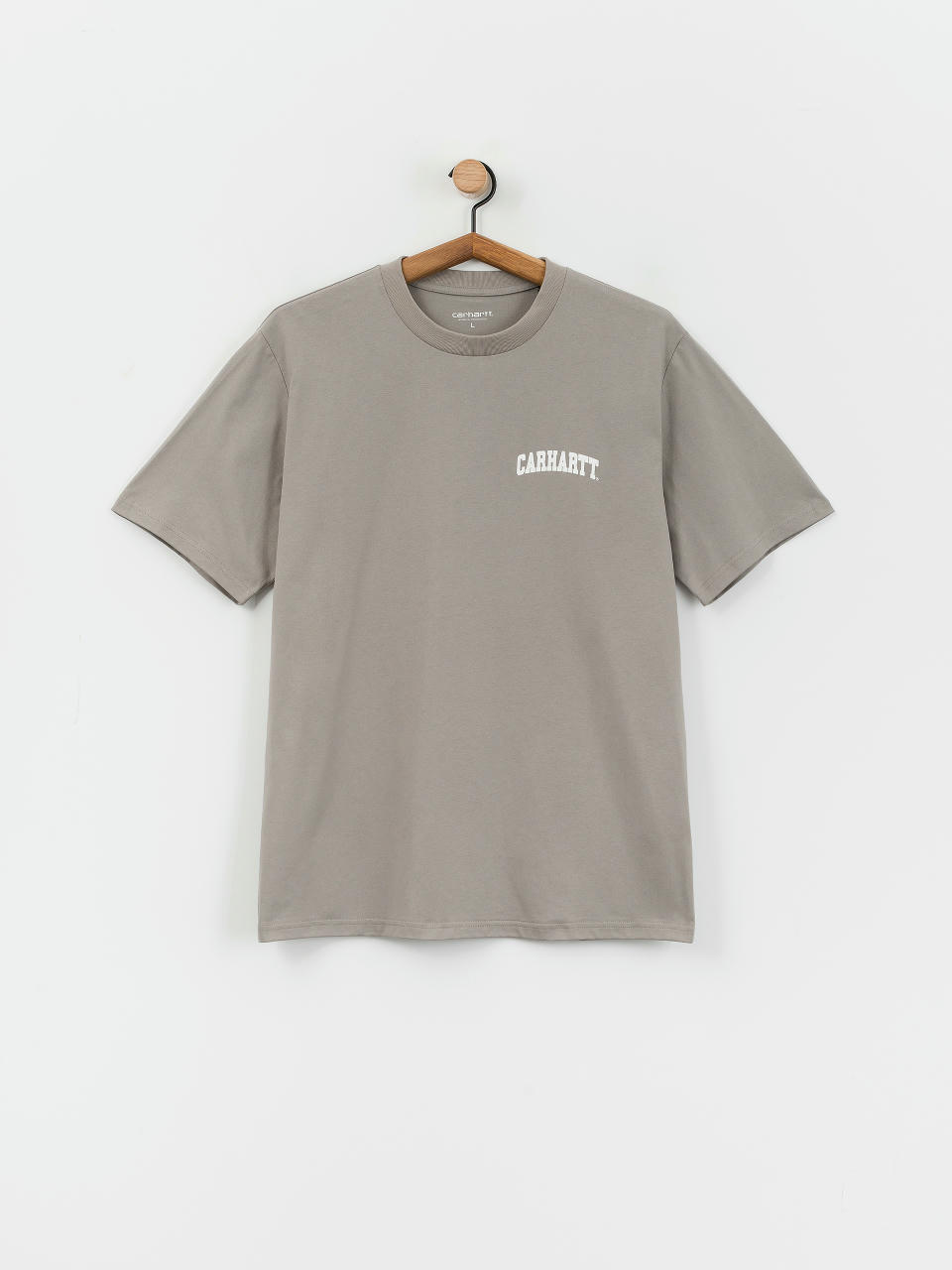 Футболка Carhartt WIP University Script (misty grey/white)