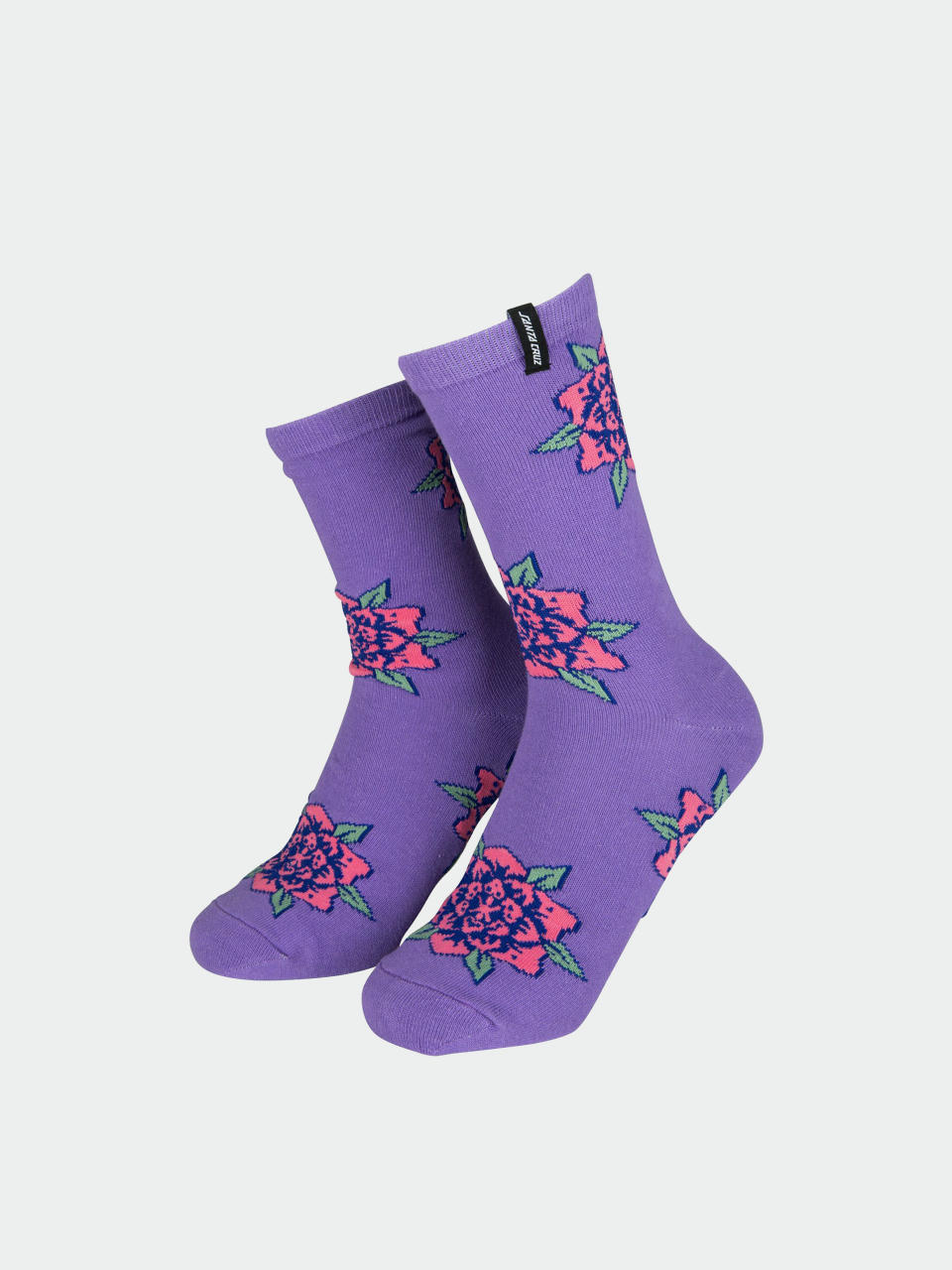  Шкарпетки Santa Cruz Flower Set 2 Pack Wmn (purple/washed black)