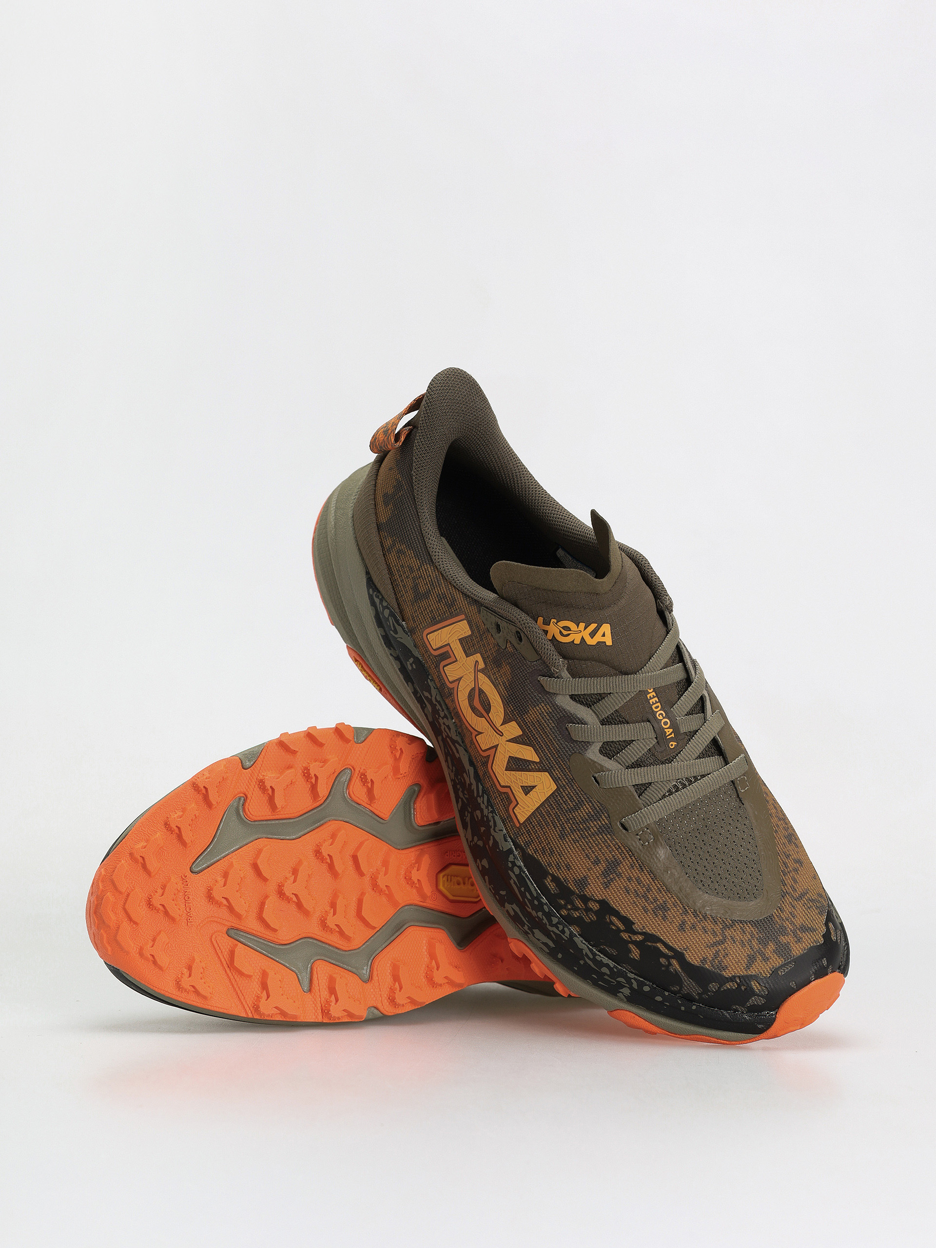Взуття Hoka Speedgoat 6 - зелений (antique olive/squash)