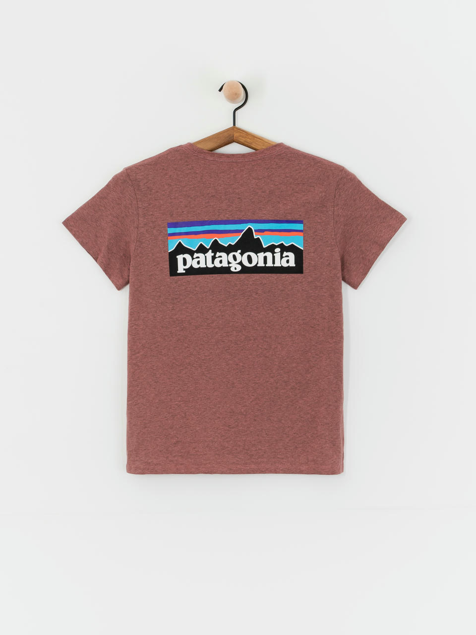 Футболка Patagonia P-6 Logo Responsibili Wmn (dulse mauve)