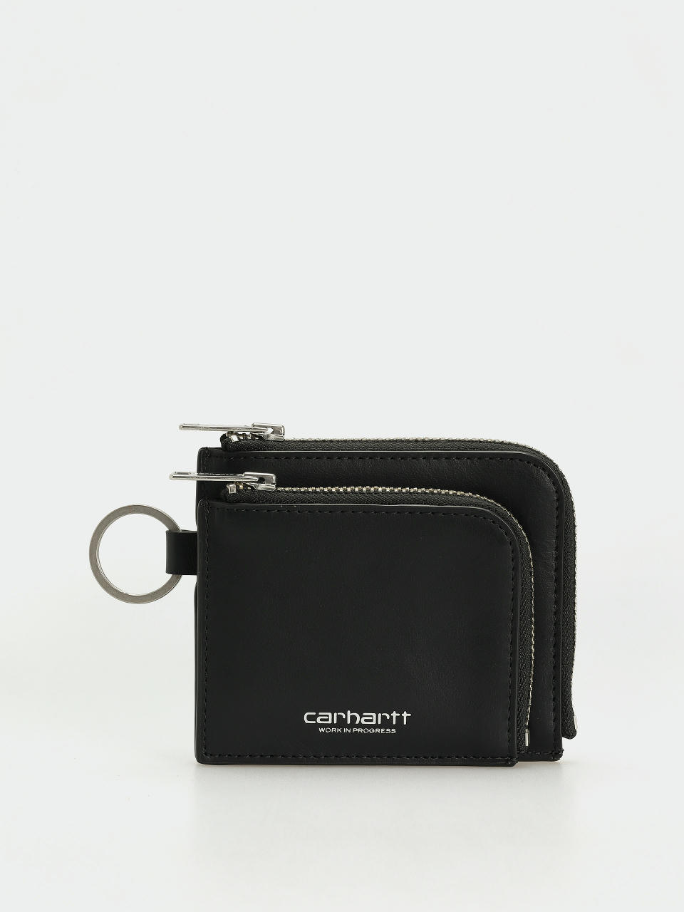 Гаманець Carhartt WIP Double Vegas Zip (black/silver)