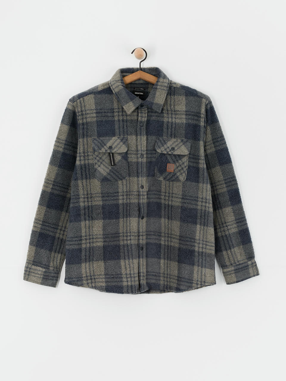 Сорочка Brixton Bowery Arctic Stretch Ls (washed navy/beige plaid)