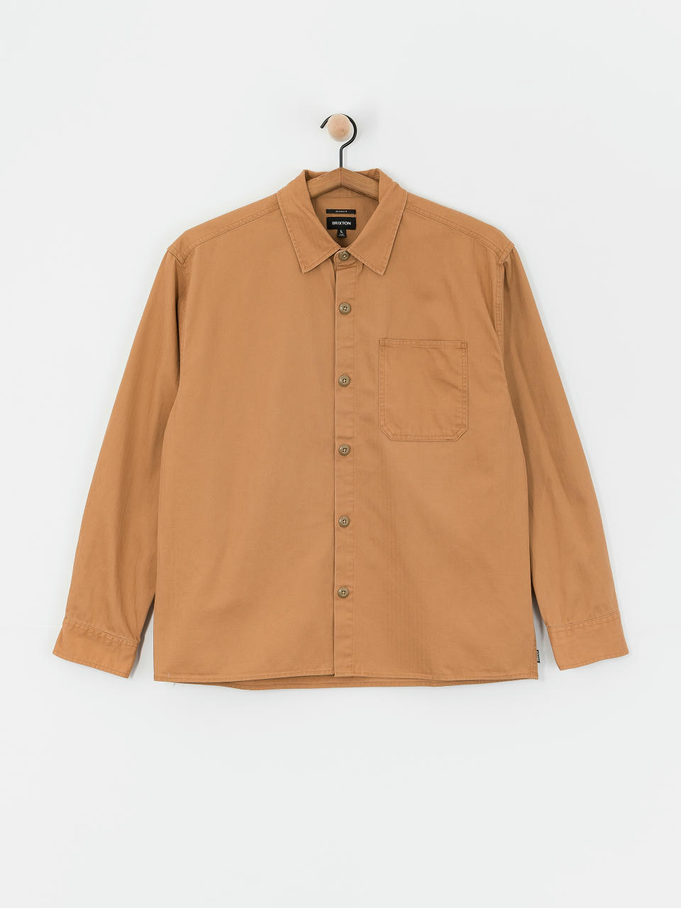 Сорочка Brixton Selden Overshirt (tobacco brown worn wash)