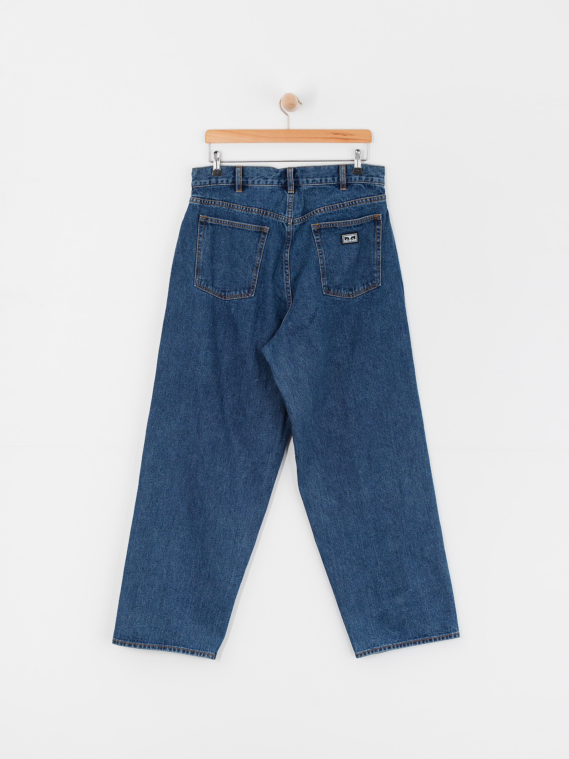 Штани OBEY Bigwig Baggy Denim (stone wash indigo)