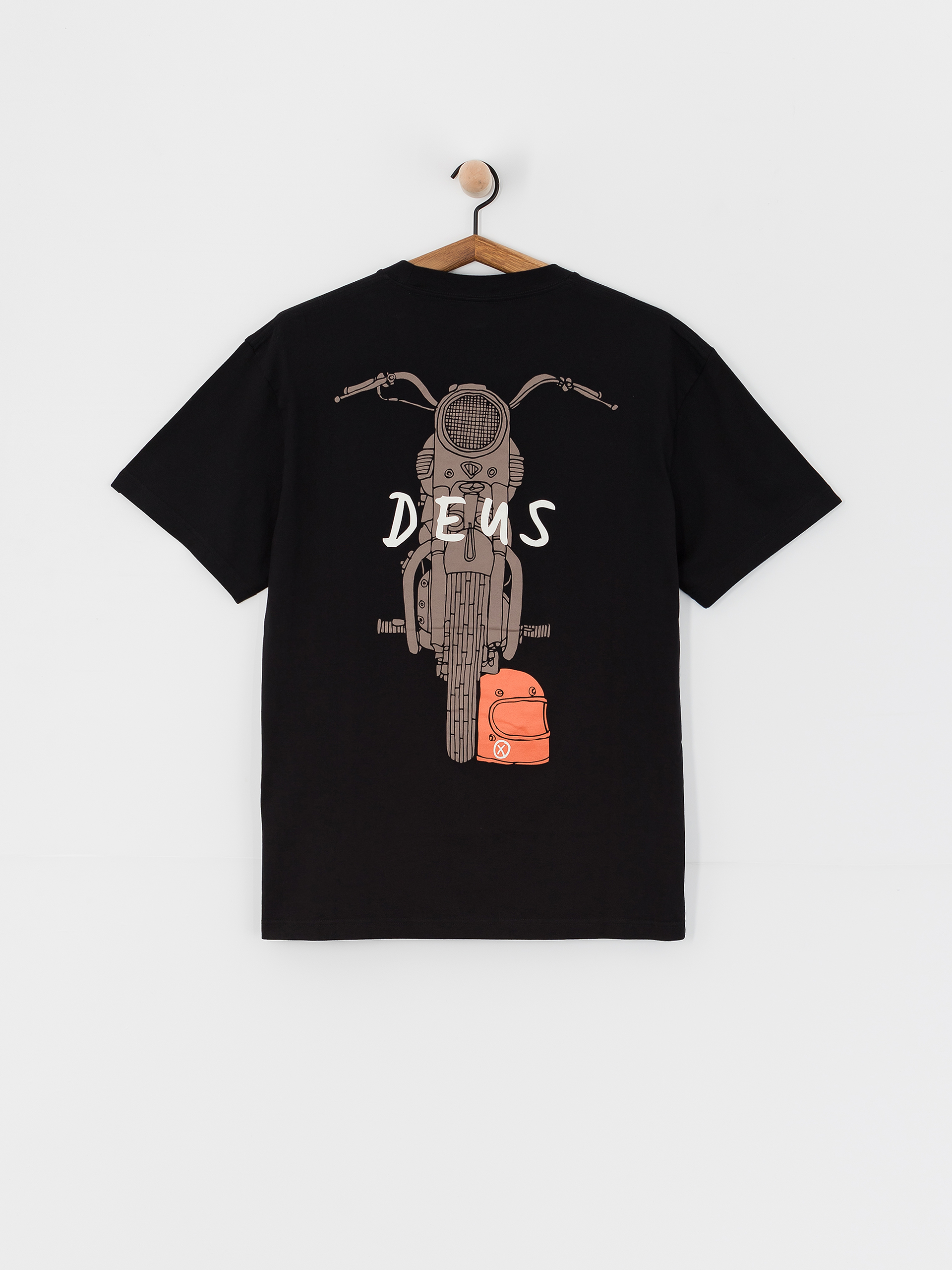 【タグ付き 未使用　XL GOLDWIN Deus Ex Machina】コラボ Футболка Deus Ex Machina Frontage - чорний (black)