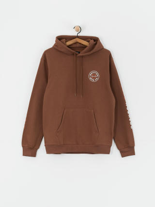 Худі Brixton Crest HD (pinecone brown/rust orange/whi)