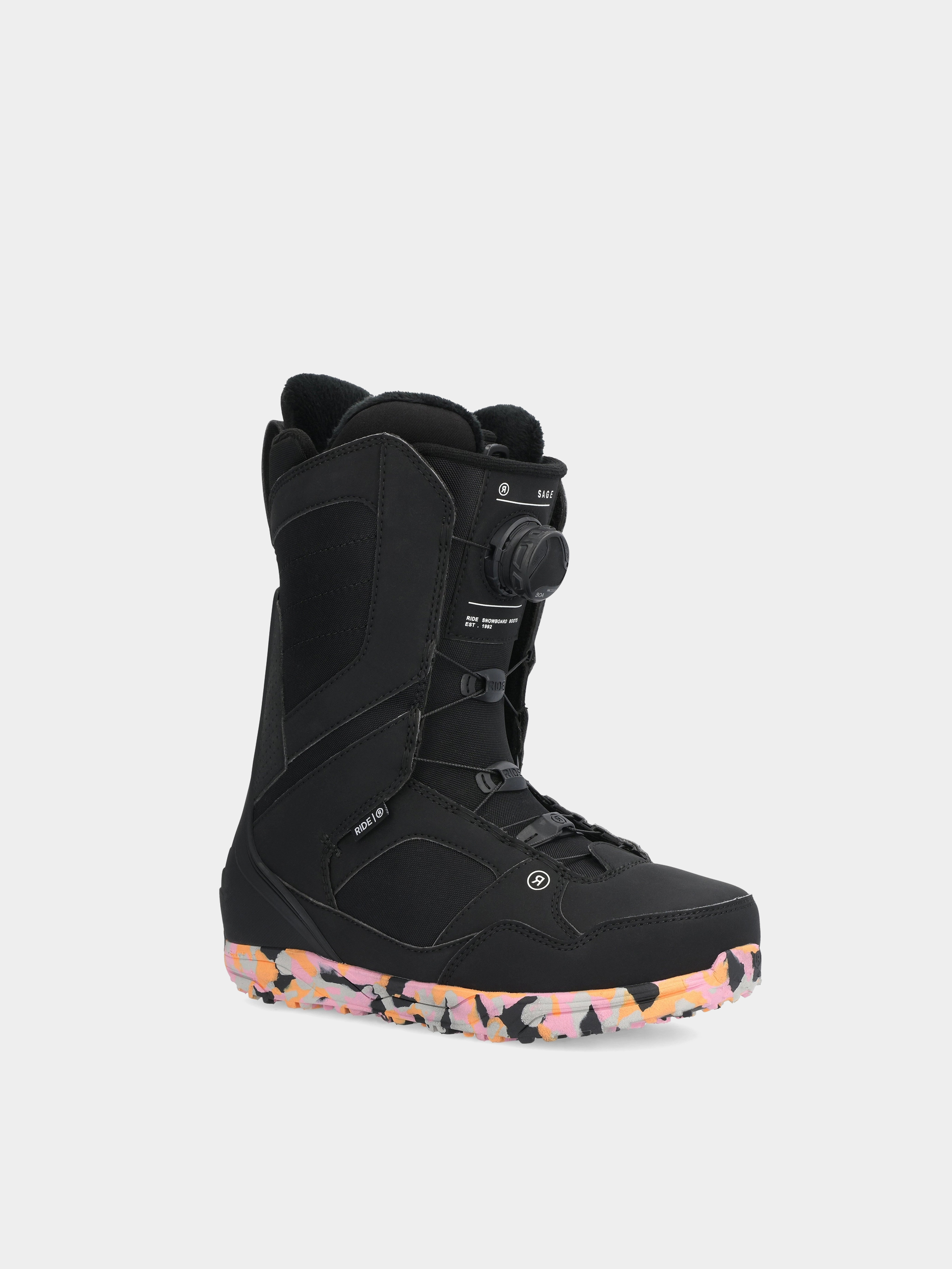 Черевики сноубордичні Ride Sage Wmn - чорний (black)