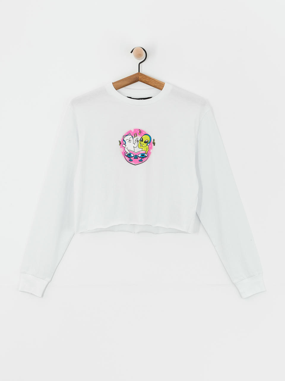 Лонгслів RipNDip Love Is Ripndip Cropped (white)