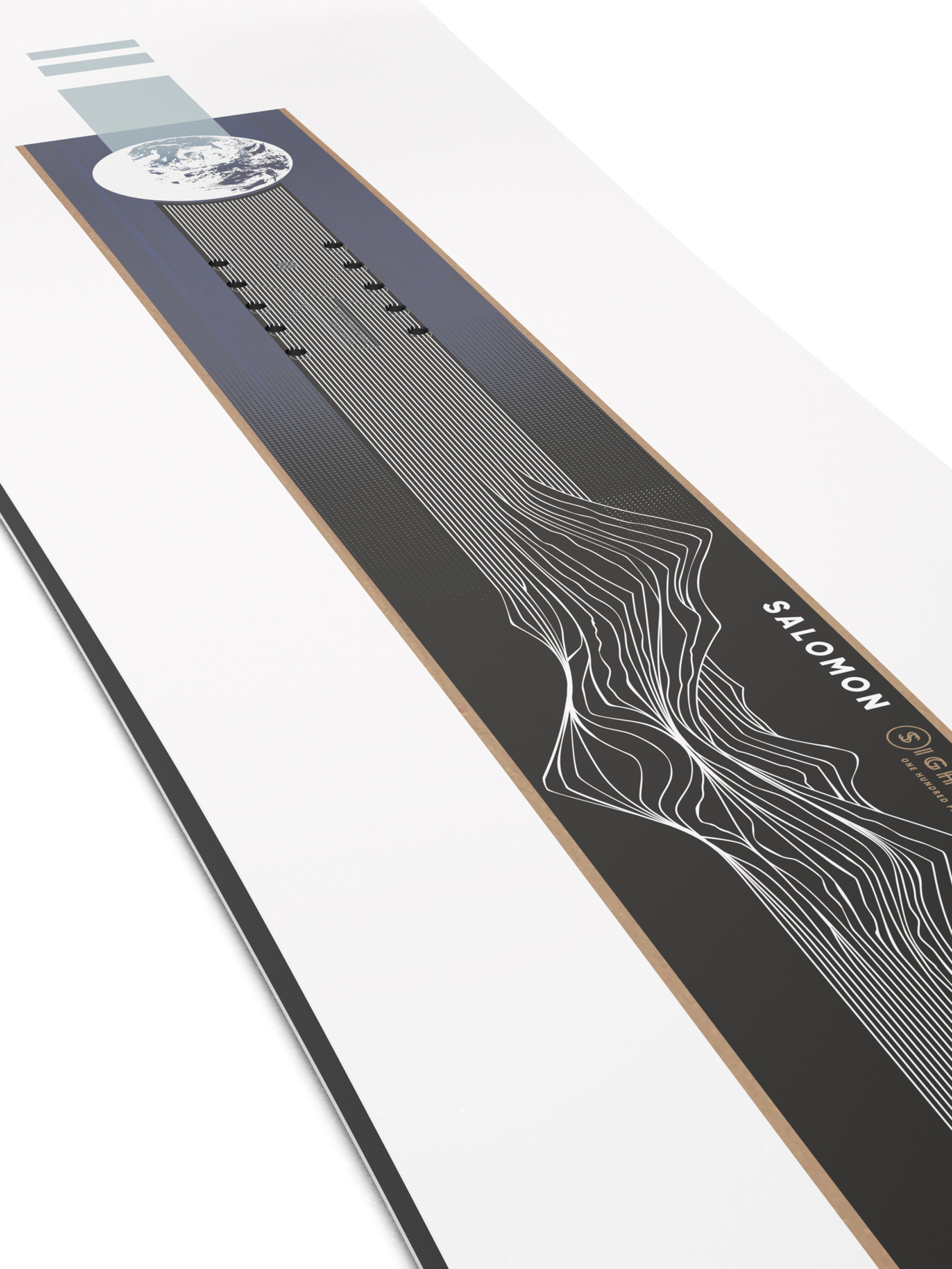 Сноуборд Salomon Sight - білий, чорний, сірий