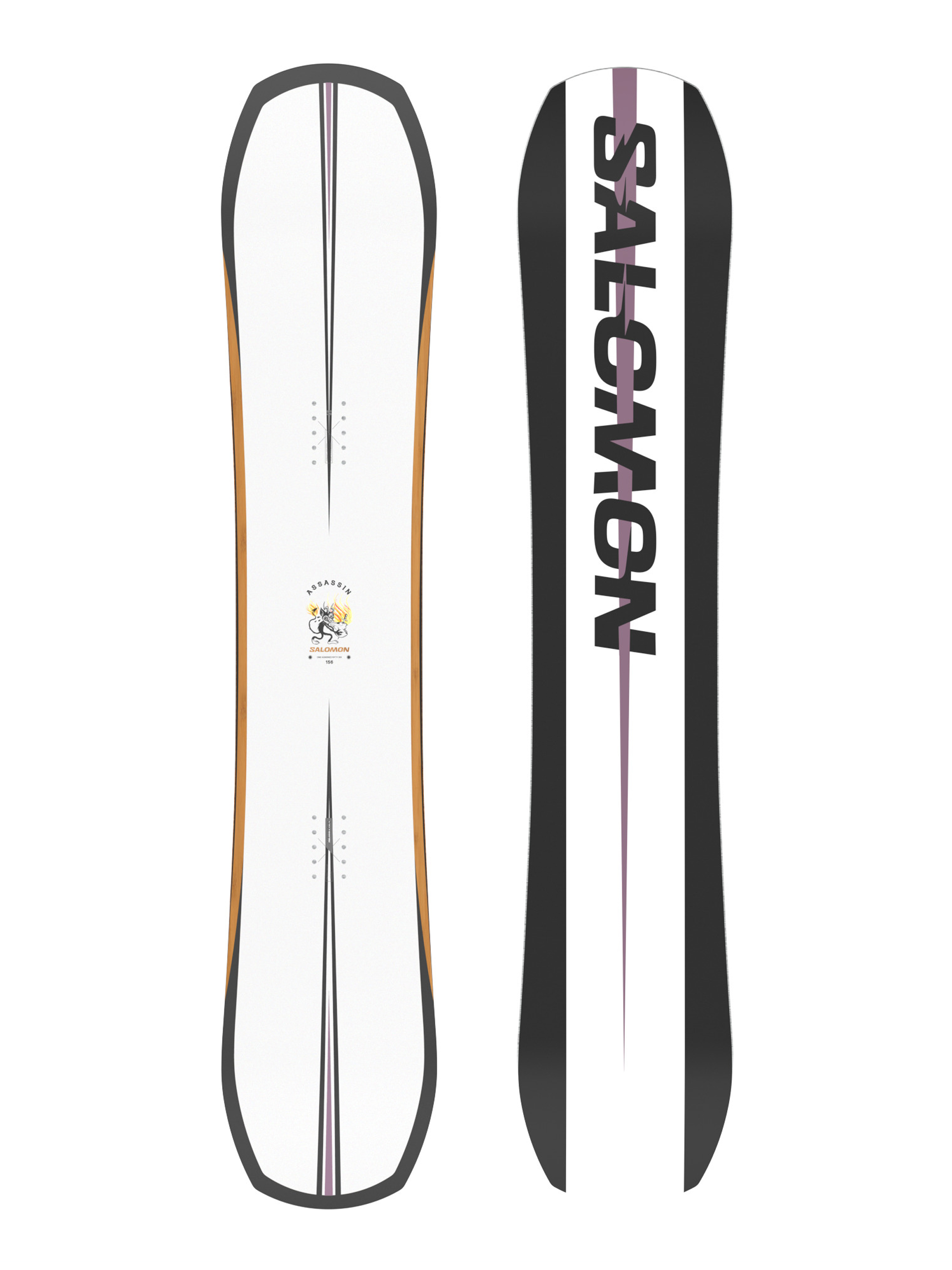【TGGK】SALOMON ASSASSIN 159 Сноуборд Salomon Assassin - білий, чорний, різнокольоровий