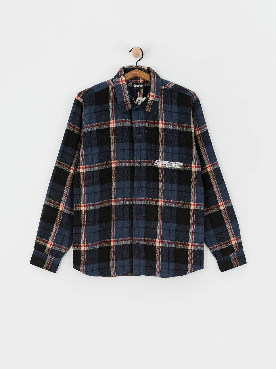 Сорочка RipNDip Robo Button Up Flannel (navy)