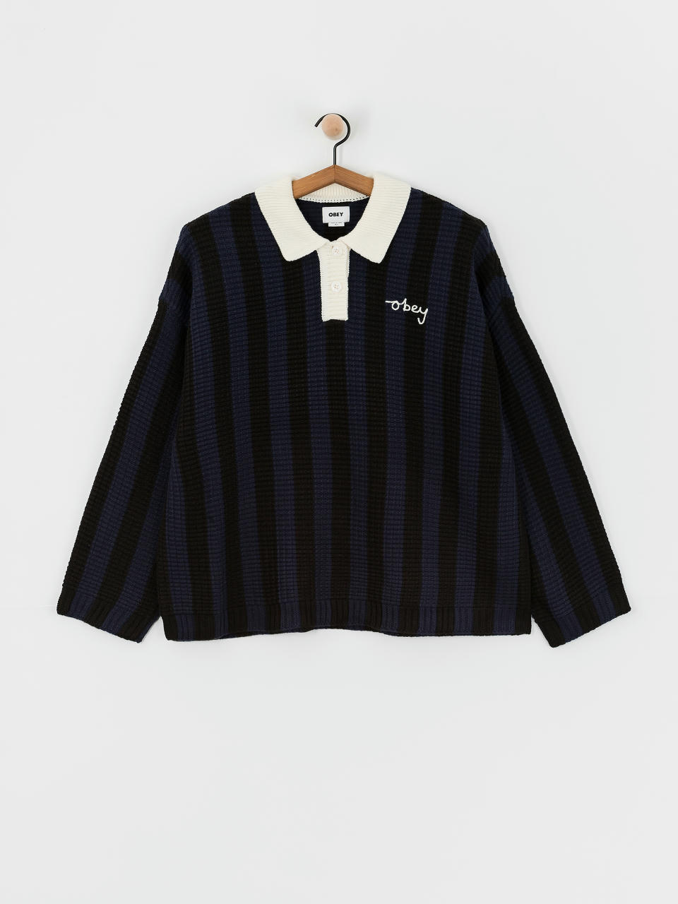 Светр OBEY Match Polo Sweater Wmn (blue multi)