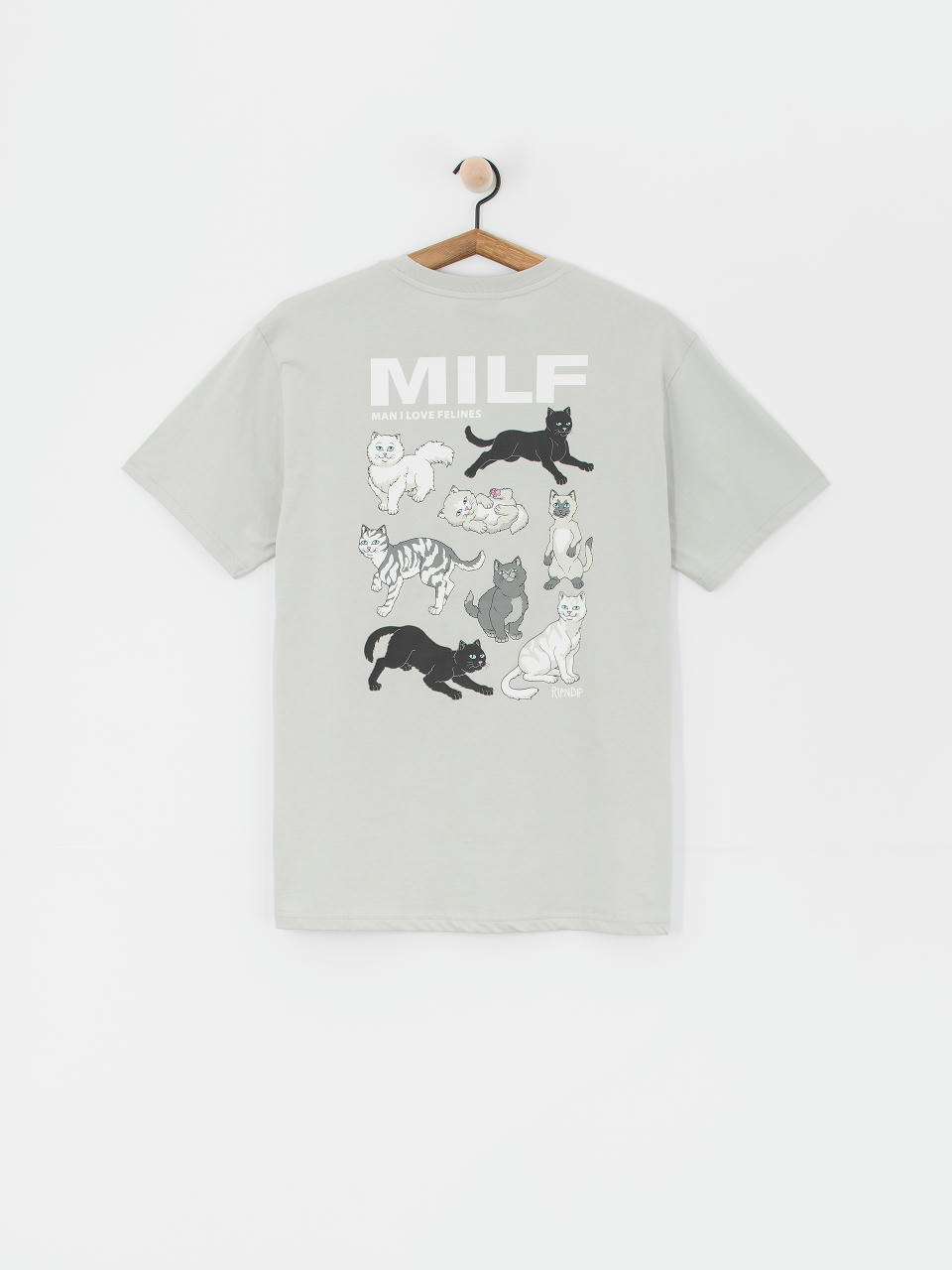 Футболка RipNDip Man I Love Felines (grey)