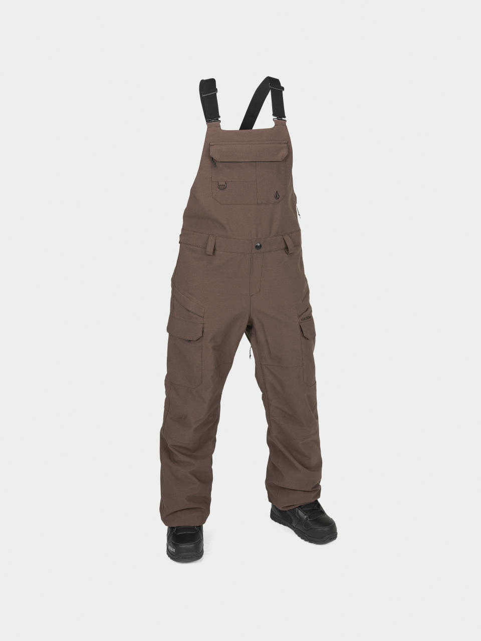 Жіночі Сноубордичні штани Volcom Creston 3D Stretch Bib Overall (mahogany)