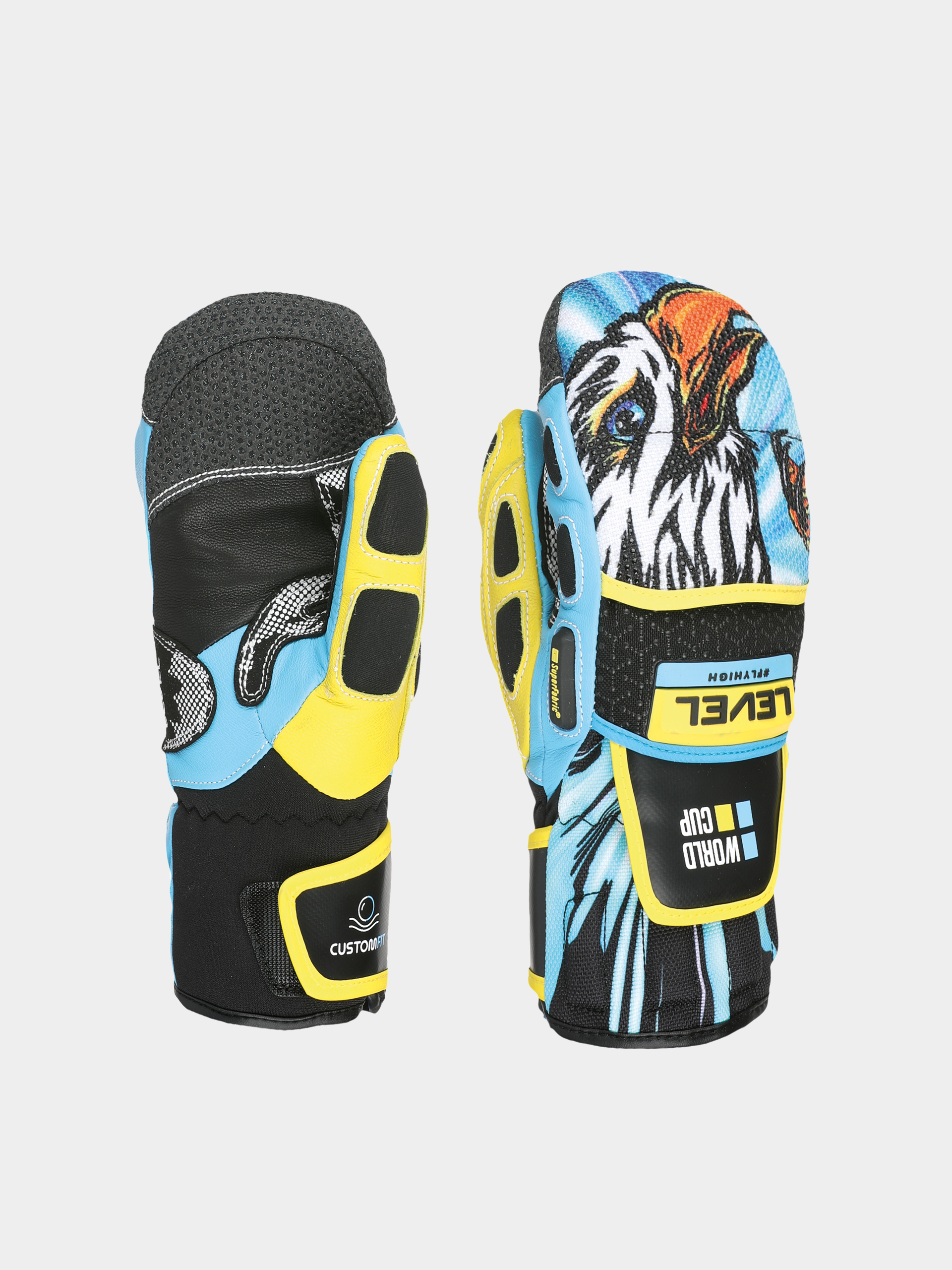 u0420u0443u043au0430u0432u0438u0446u0456 Level Worldcup Jr Cf Mitt JR (yellow blue)