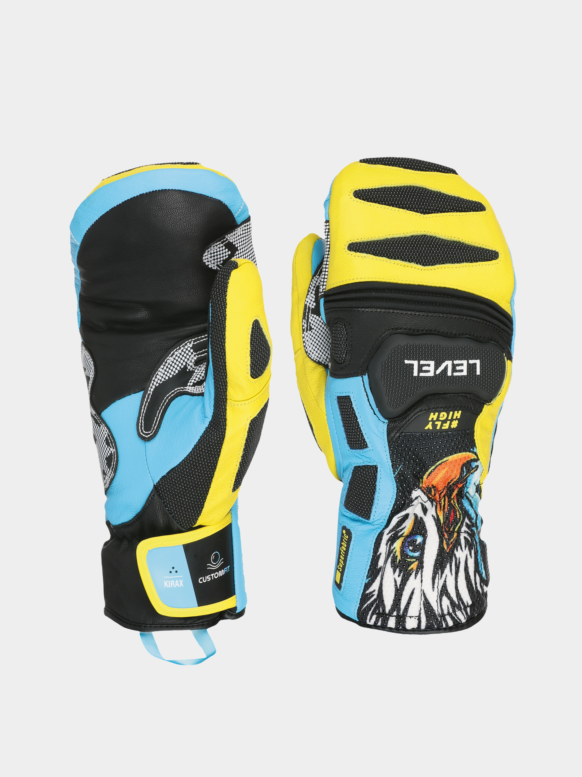 u0420u0443u043au0430u0432u0438u0446u0456 Level Sq Cf Mitt (yellow blue)