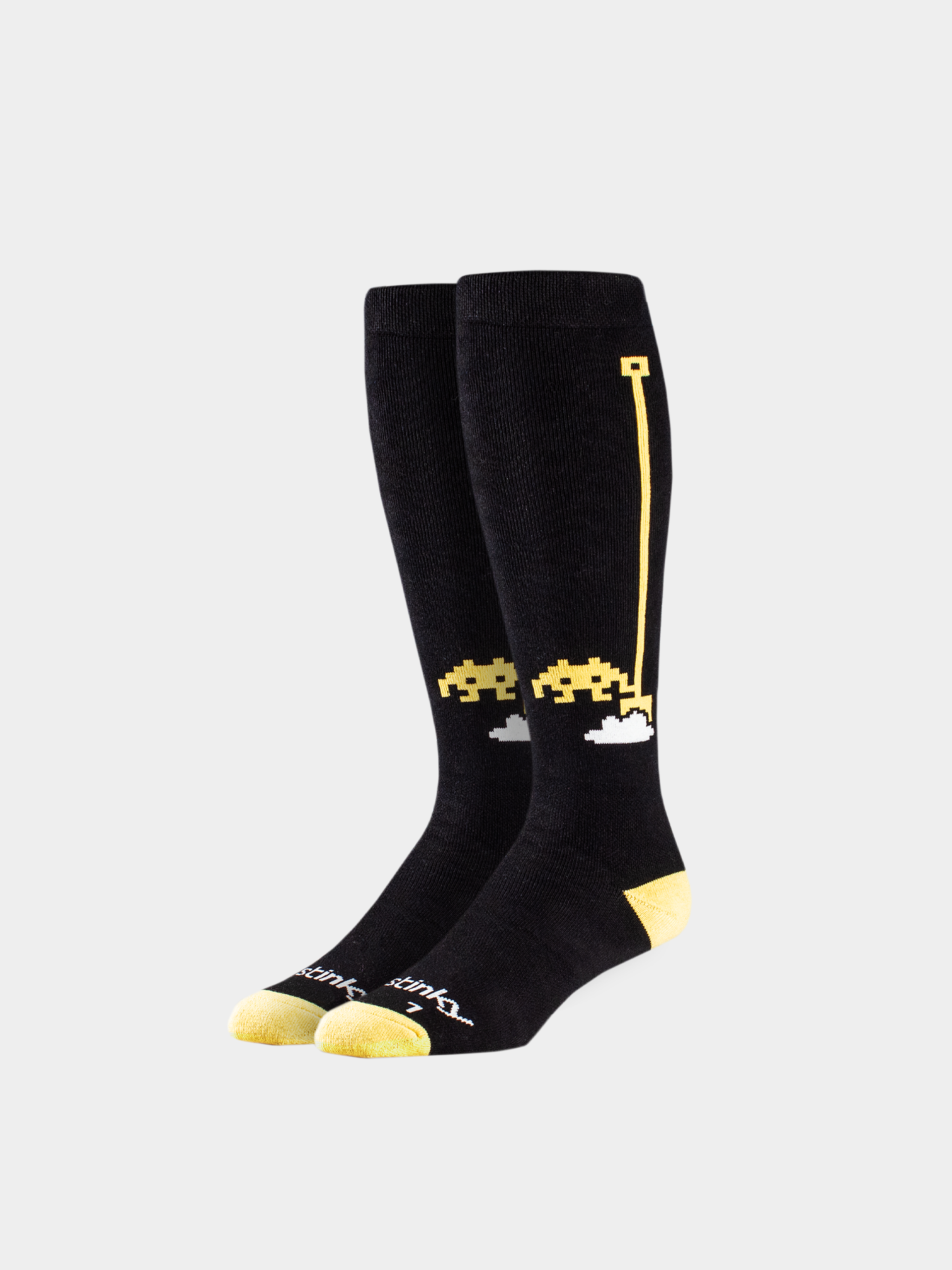 Шкарпетки Stinky Socks Snowboy Bit Bit Shovel (black/yellow)