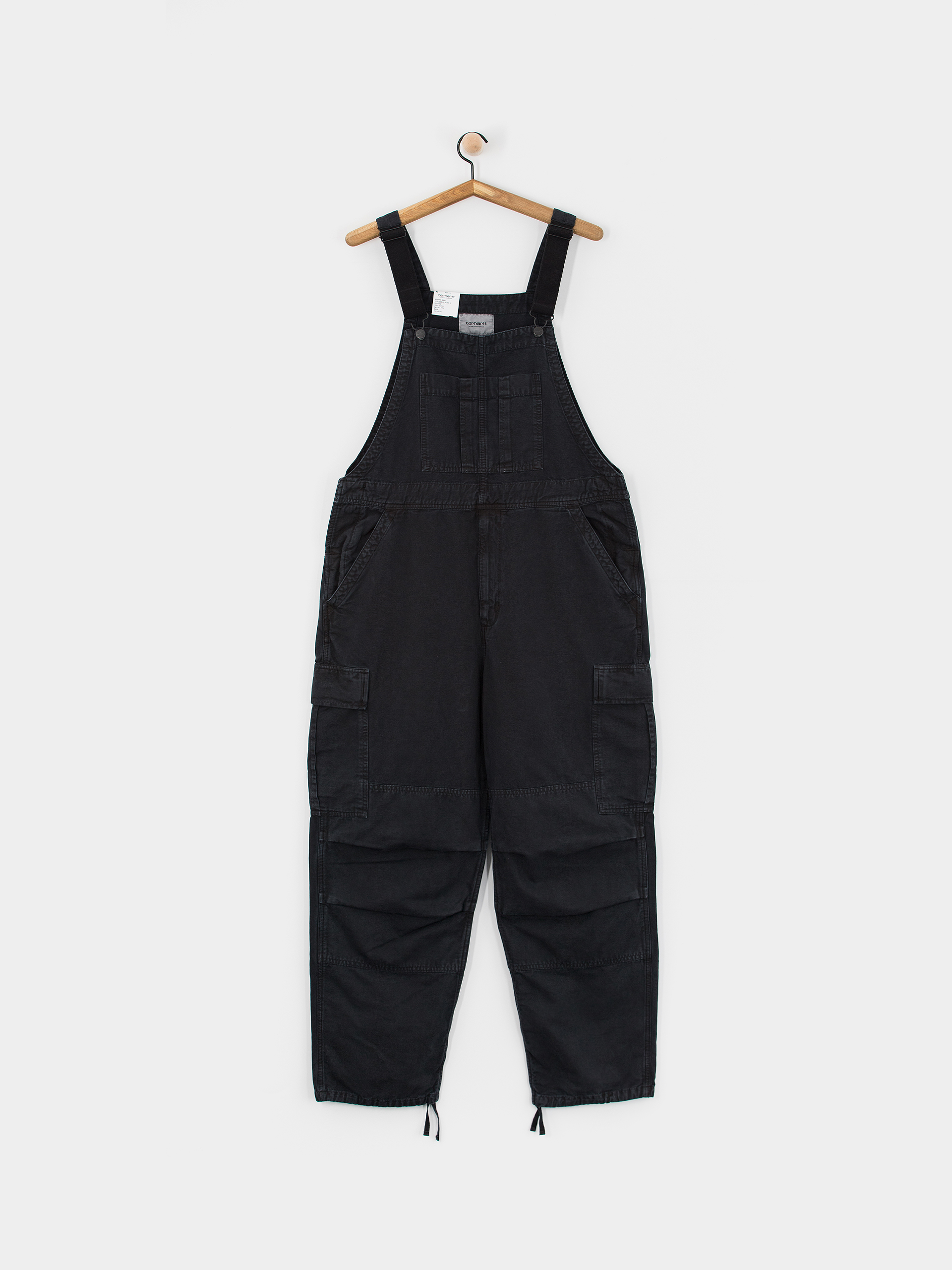 Штани Carhartt WIP Cargo Bib Overall - чорний (black)