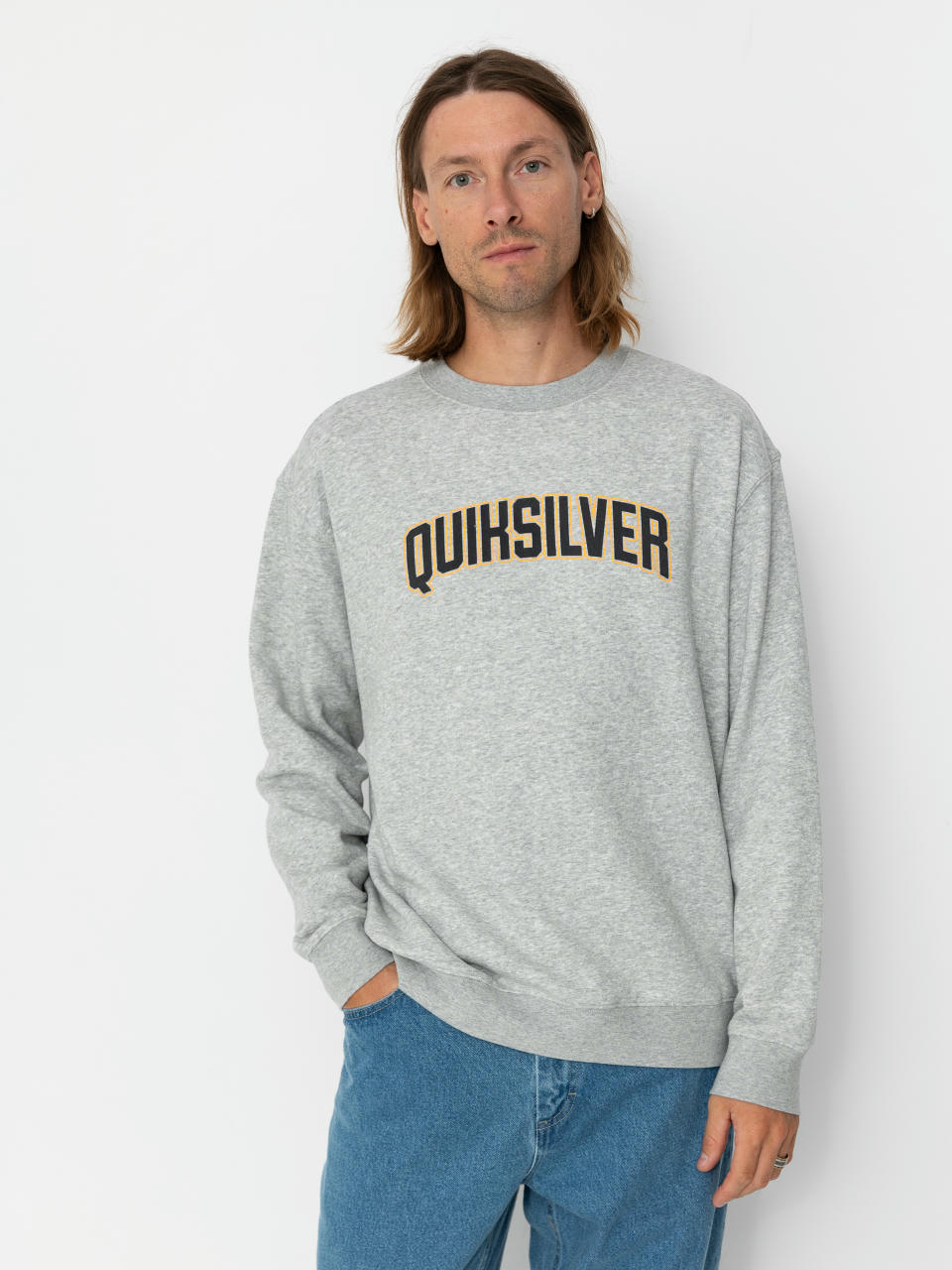 Світшот Quiksilver Graphic Crew (light grey heather)