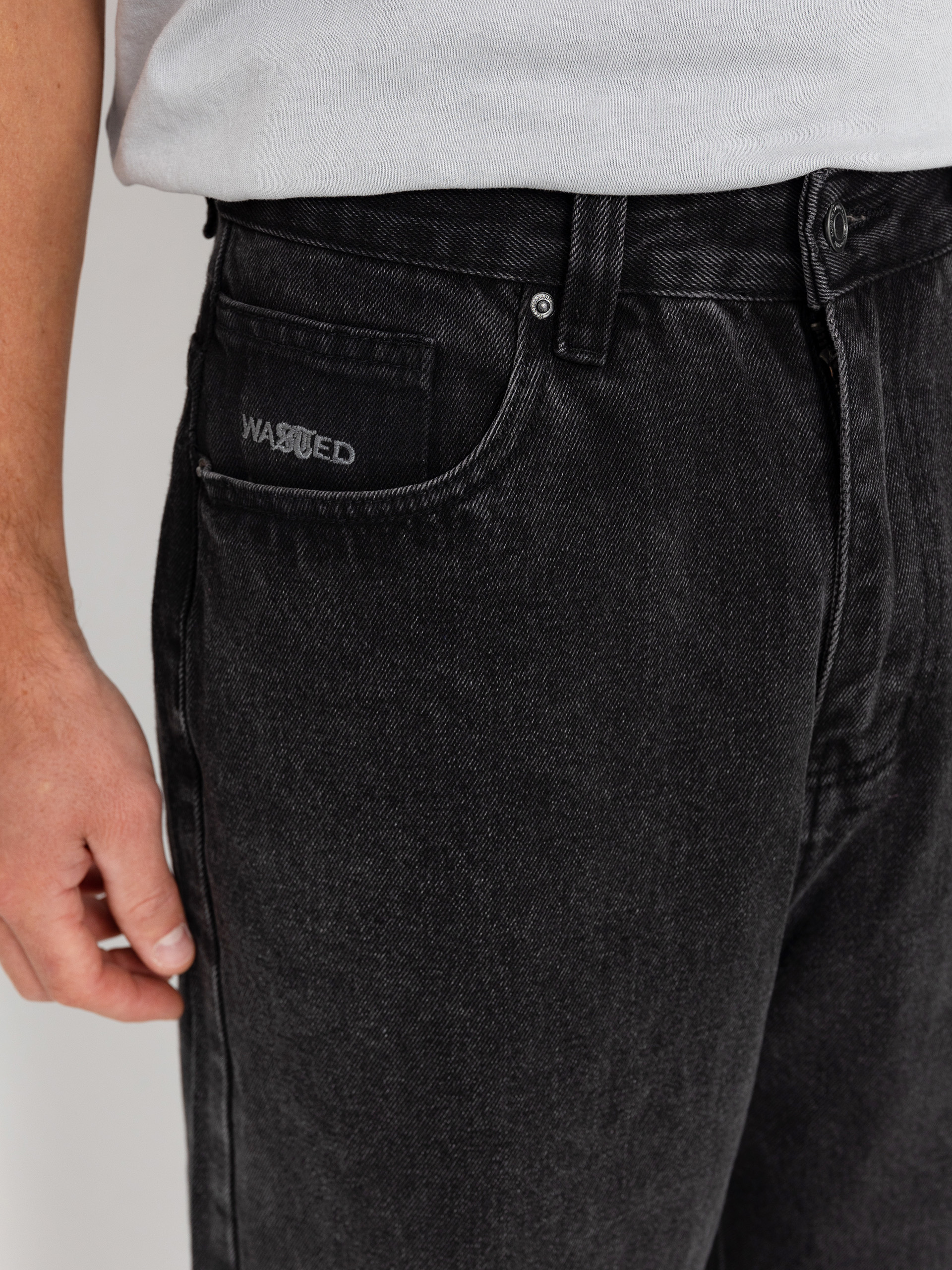 Штани Wasted Paris Kingdom Curve Casper (faded black)