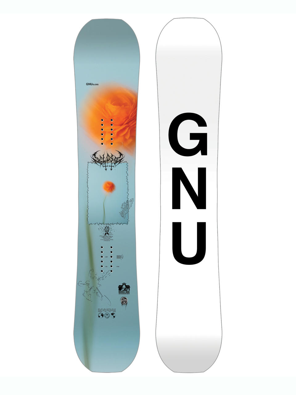 Жіноча Сноуборд Gnu Gloss (white)