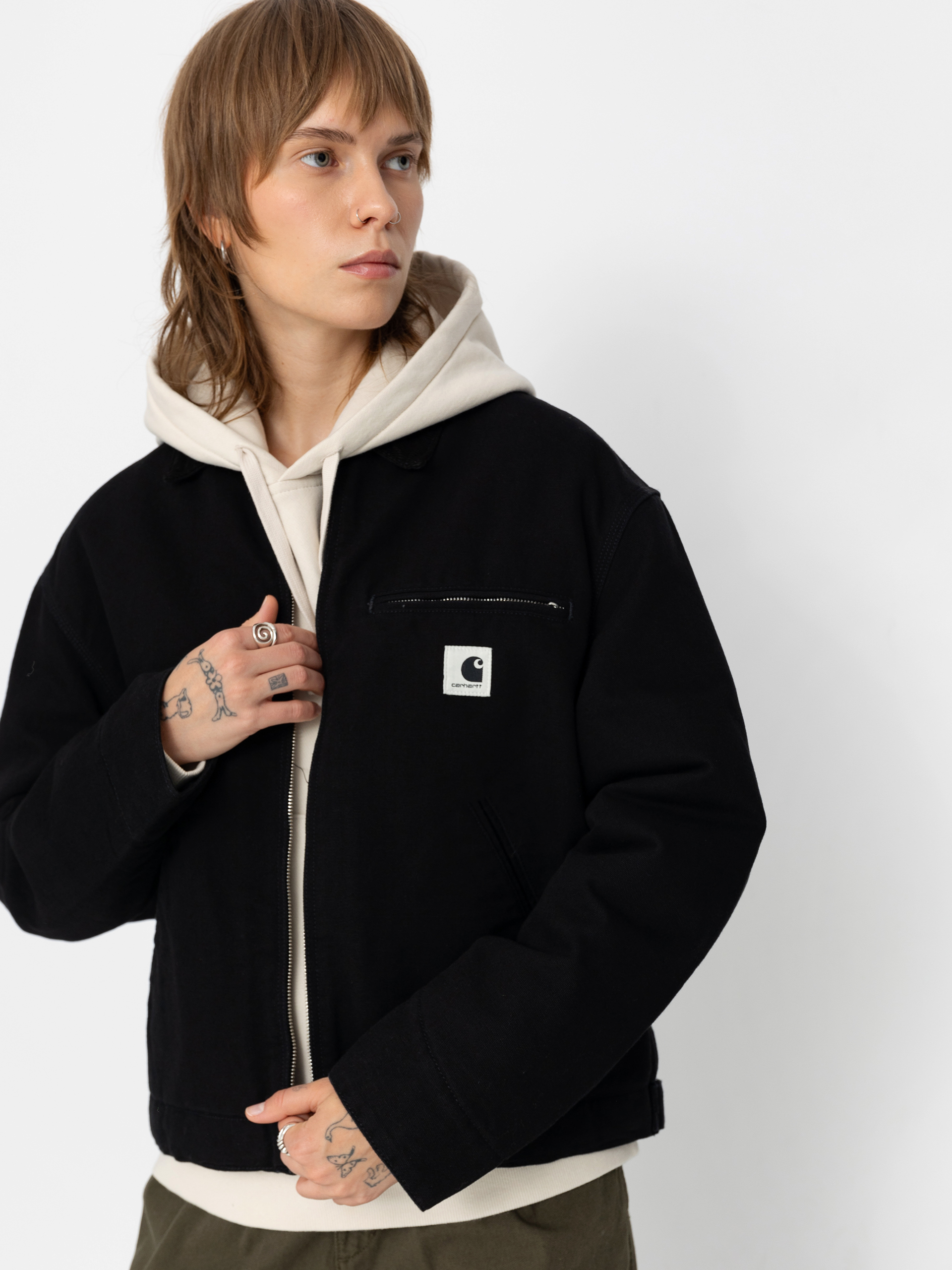 Куртка Carhartt WIP OG Detroit Wmn - чорний (black/black)