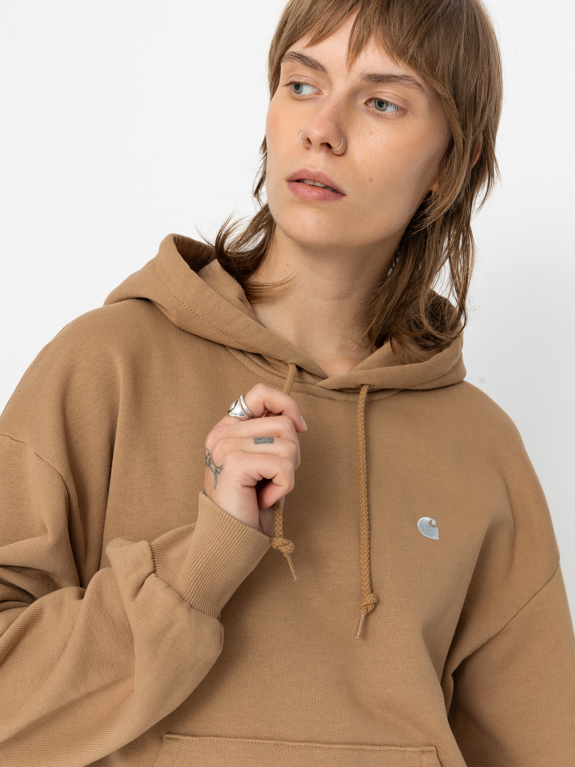 Худі Carhartt WIP Casey HD Wmn (peanut/silver)