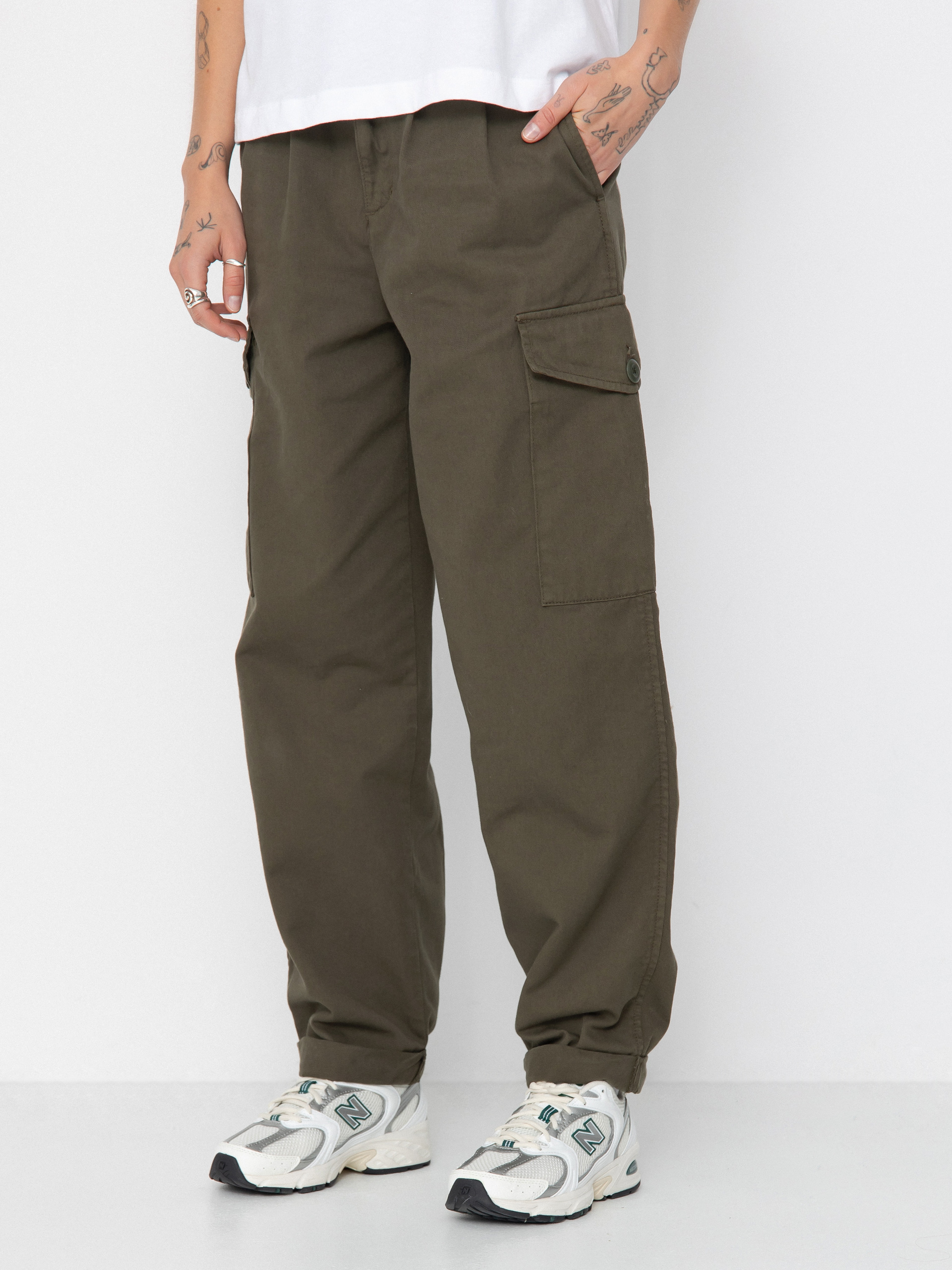 Штани Carhartt WIP Collins Wmn (office green)