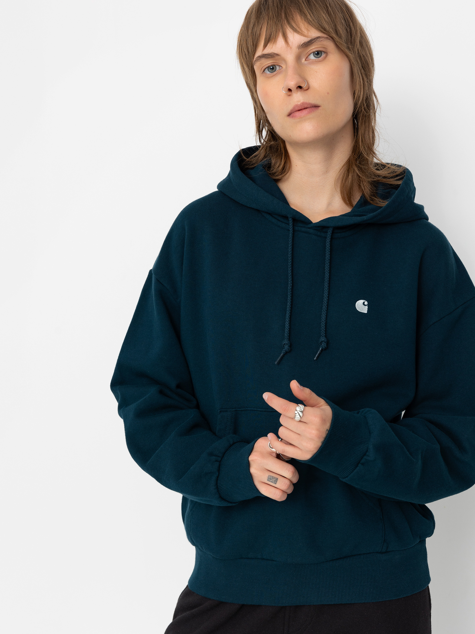 Худі Carhartt WIP Casey HD Wmn (duck blue/silver)