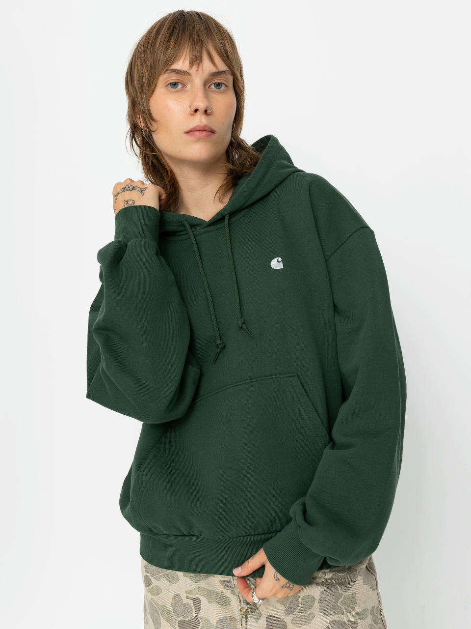 Худі Carhartt WIP Casey HD Wmn (sycamore tree/silver)