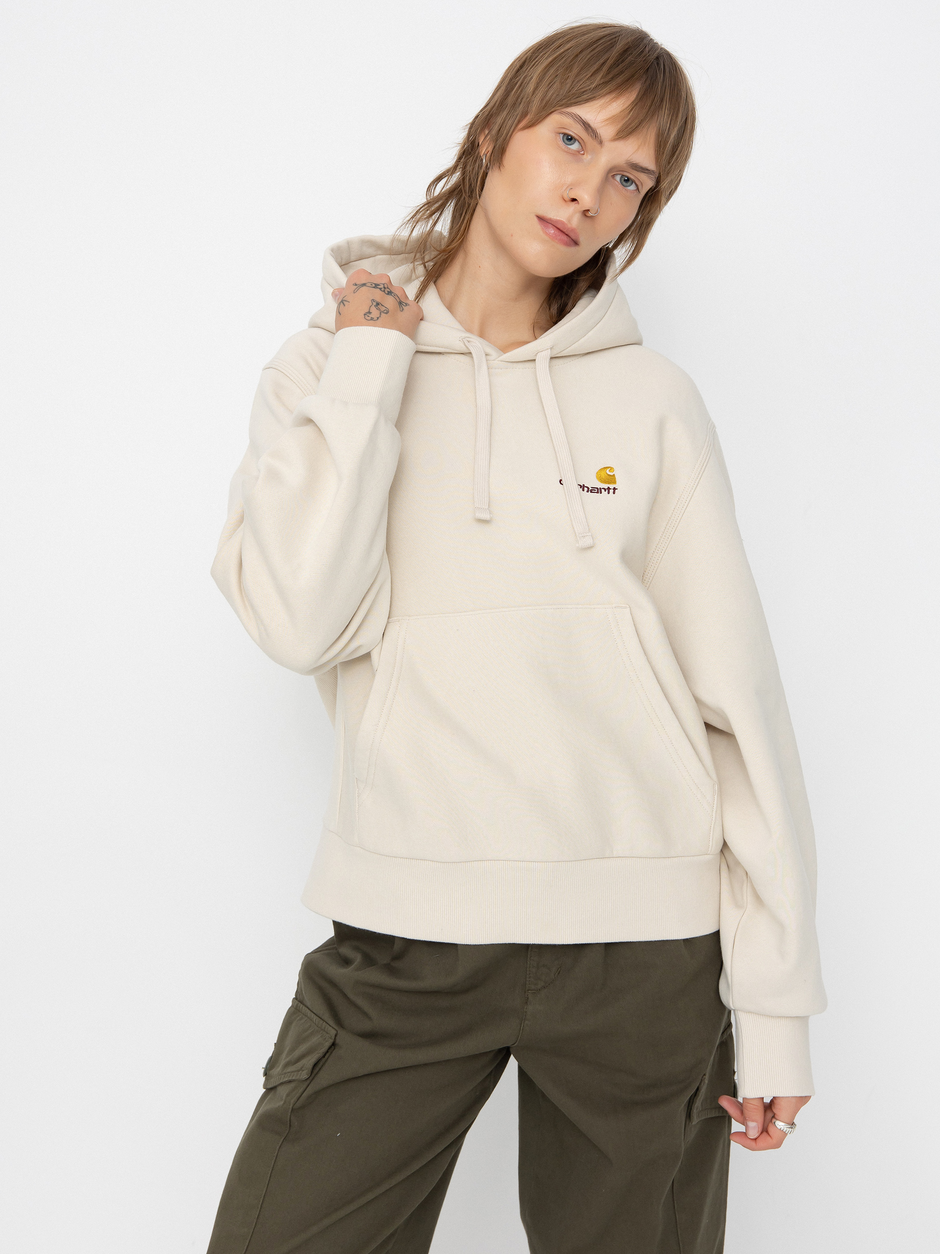 Худі Carhartt WIP American Script HD Wmn (moonbeam)