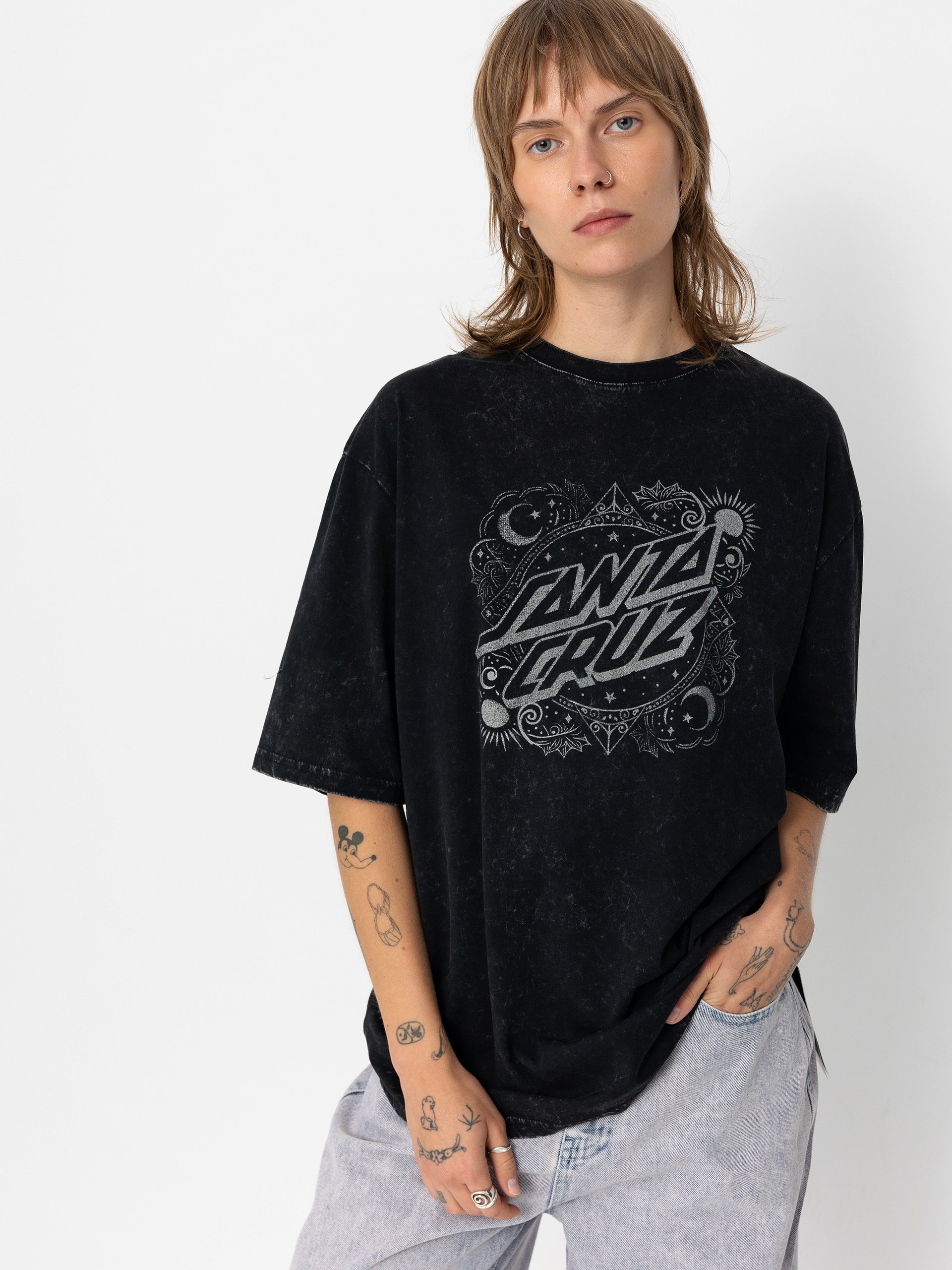 Футболка Santa Cruz Ornate Dot Front Oversized Wmn