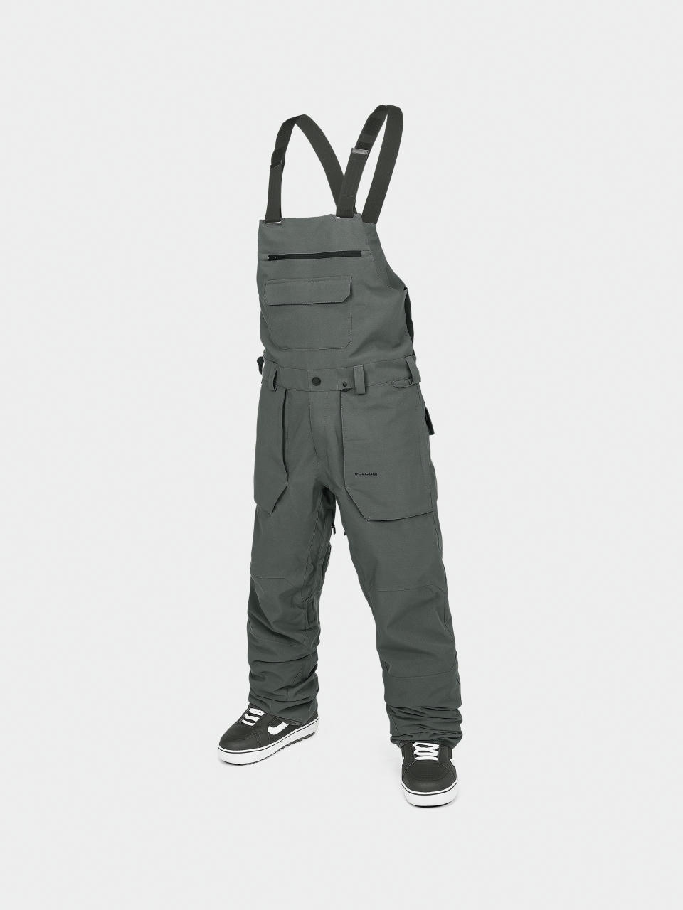 Чоловічі Сноубордичні штани Volcom Roan Bib Overall (charcoal)