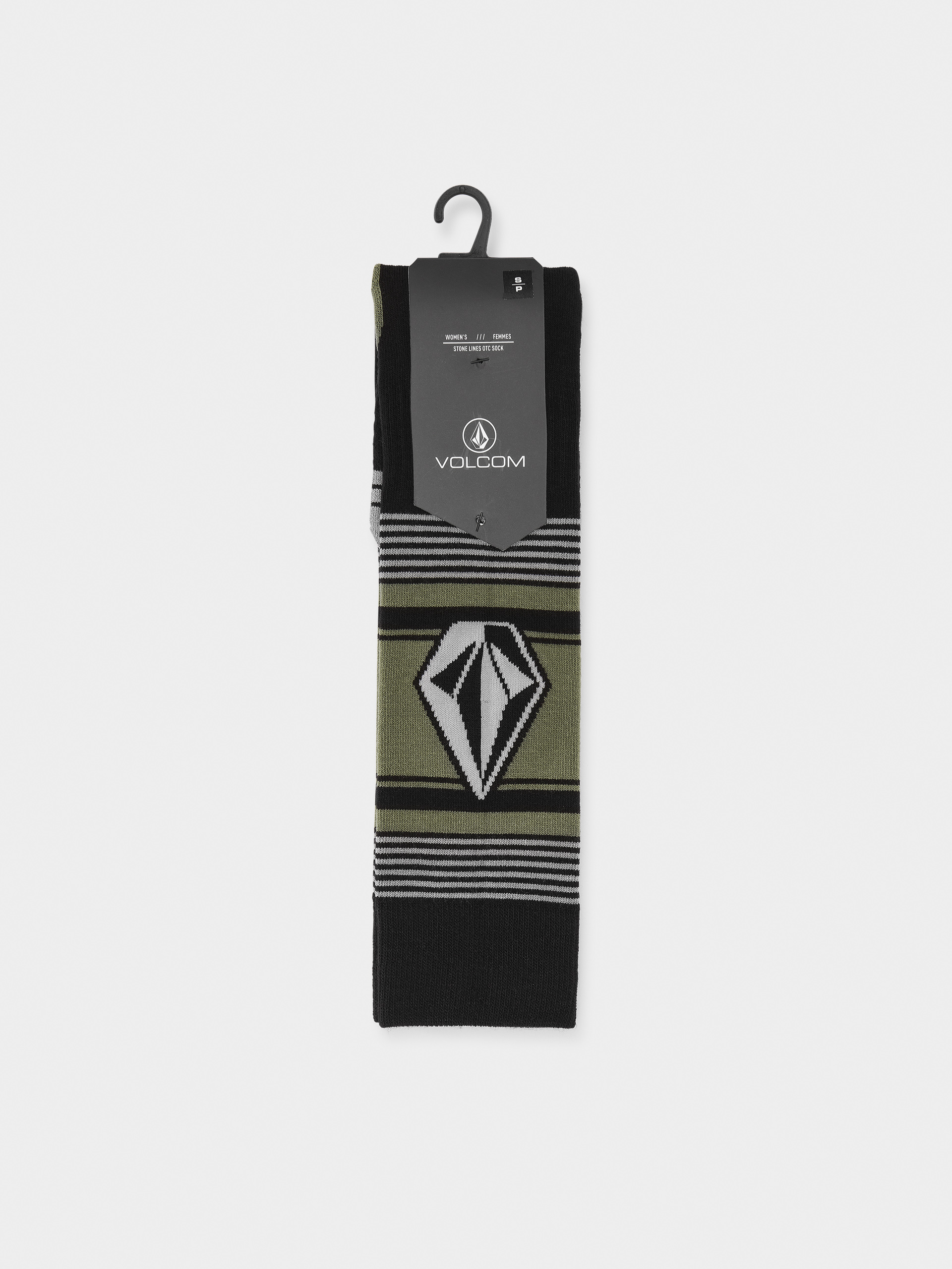 Шкарпетки Volcom Stone Lines Otc Wmn (lichen green)