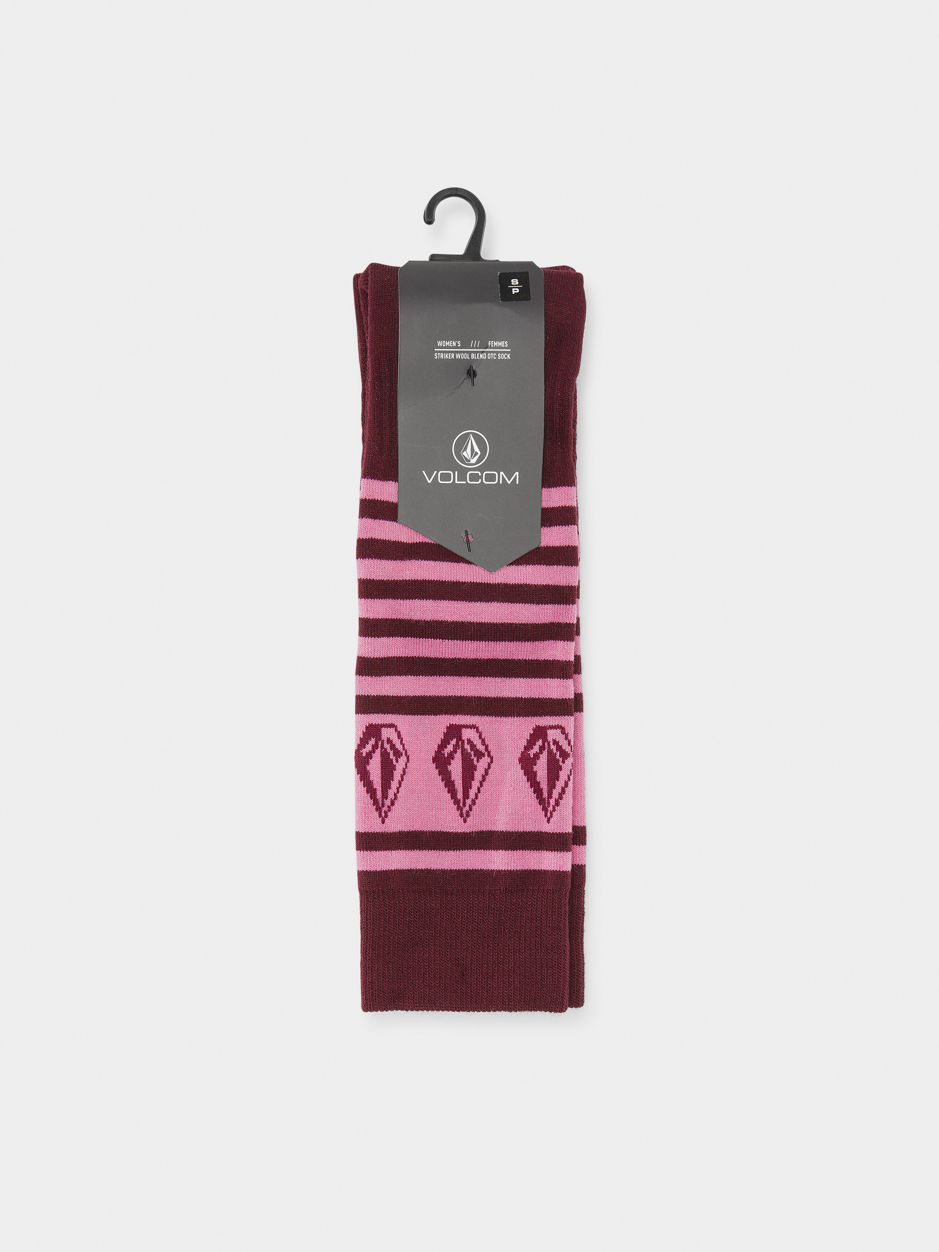 Шкарпетки Volcom Striker Wool Blend Otc Wmn (burgundy)