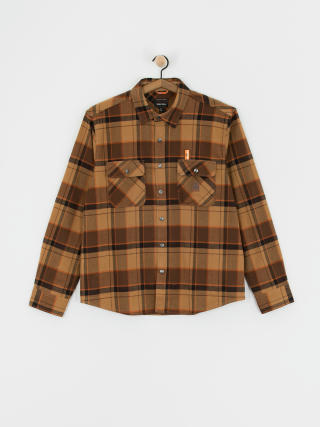 Сорочка Brixton Builders Bowery Str Wr Ls (burro brown/pinecone brown/bla)