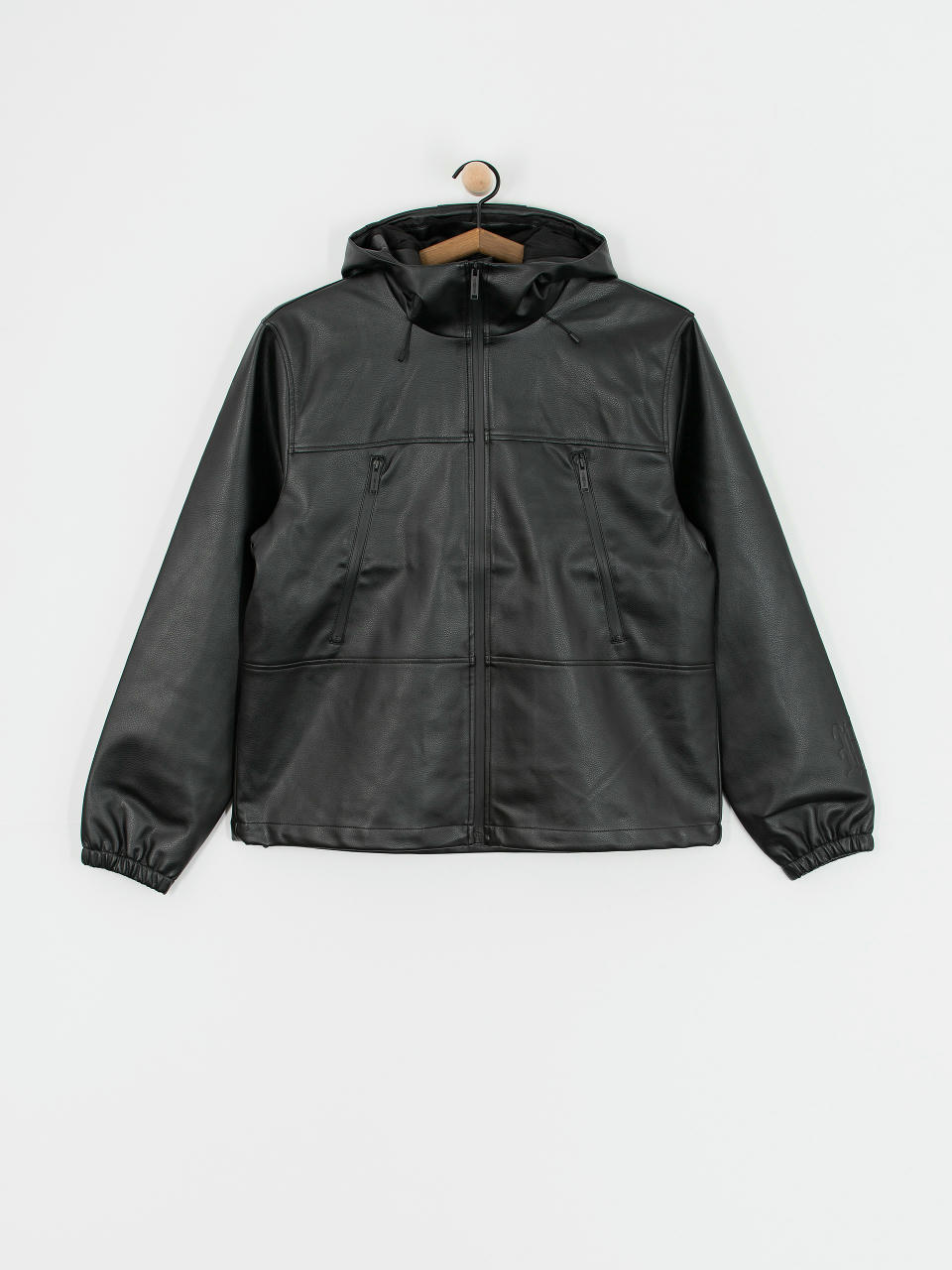 Куртка Wasted Paris Kingdom Faux Leather Windbreaker (black)