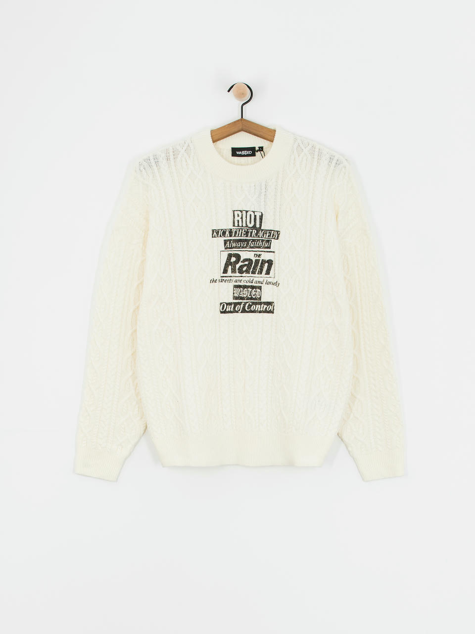 Светр Wasted Paris Rain Cable Knit (off white)