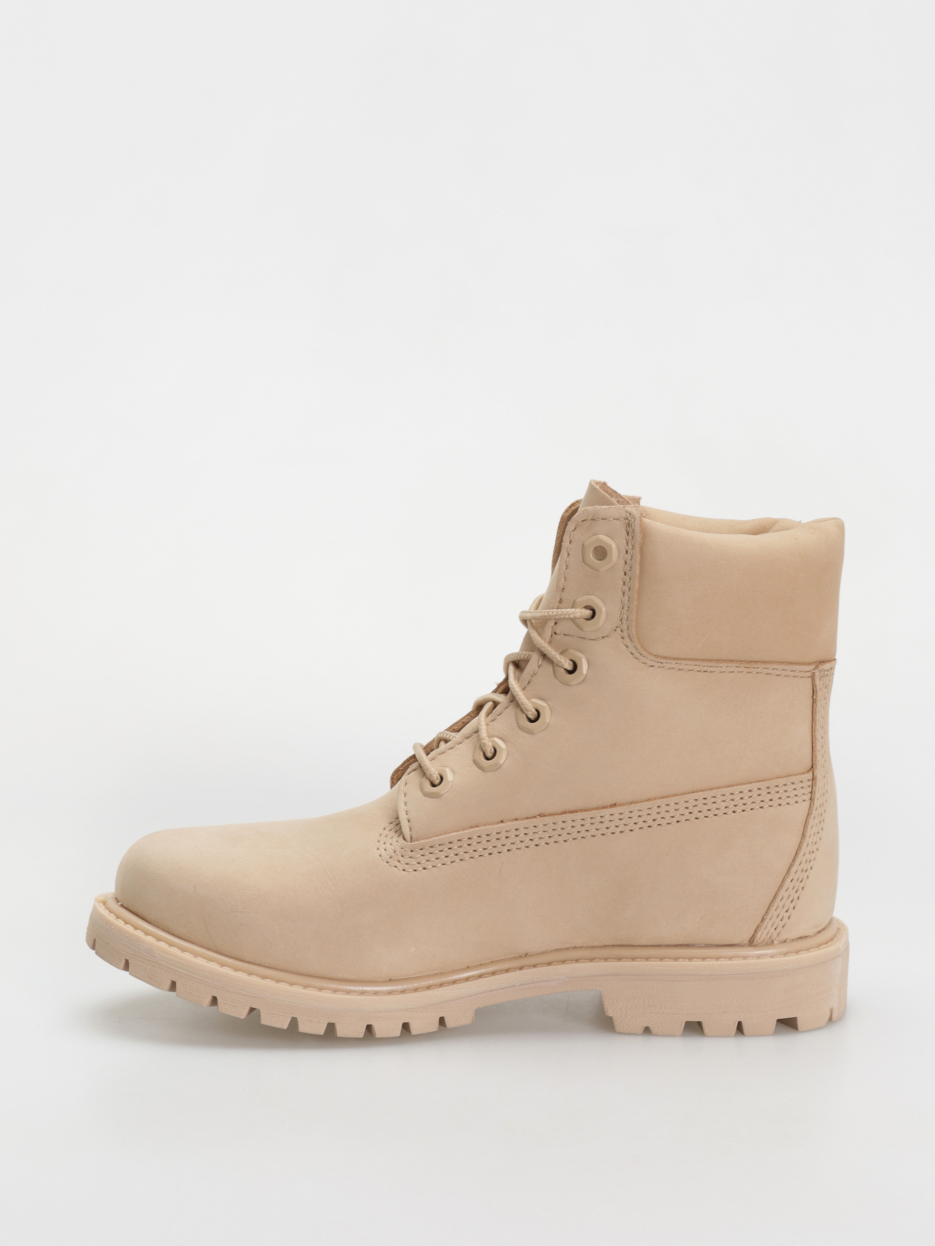 Зимове взуття Timberland Premium 6 Inch Lace Up Waterproof Wmn (light beige nubuck)