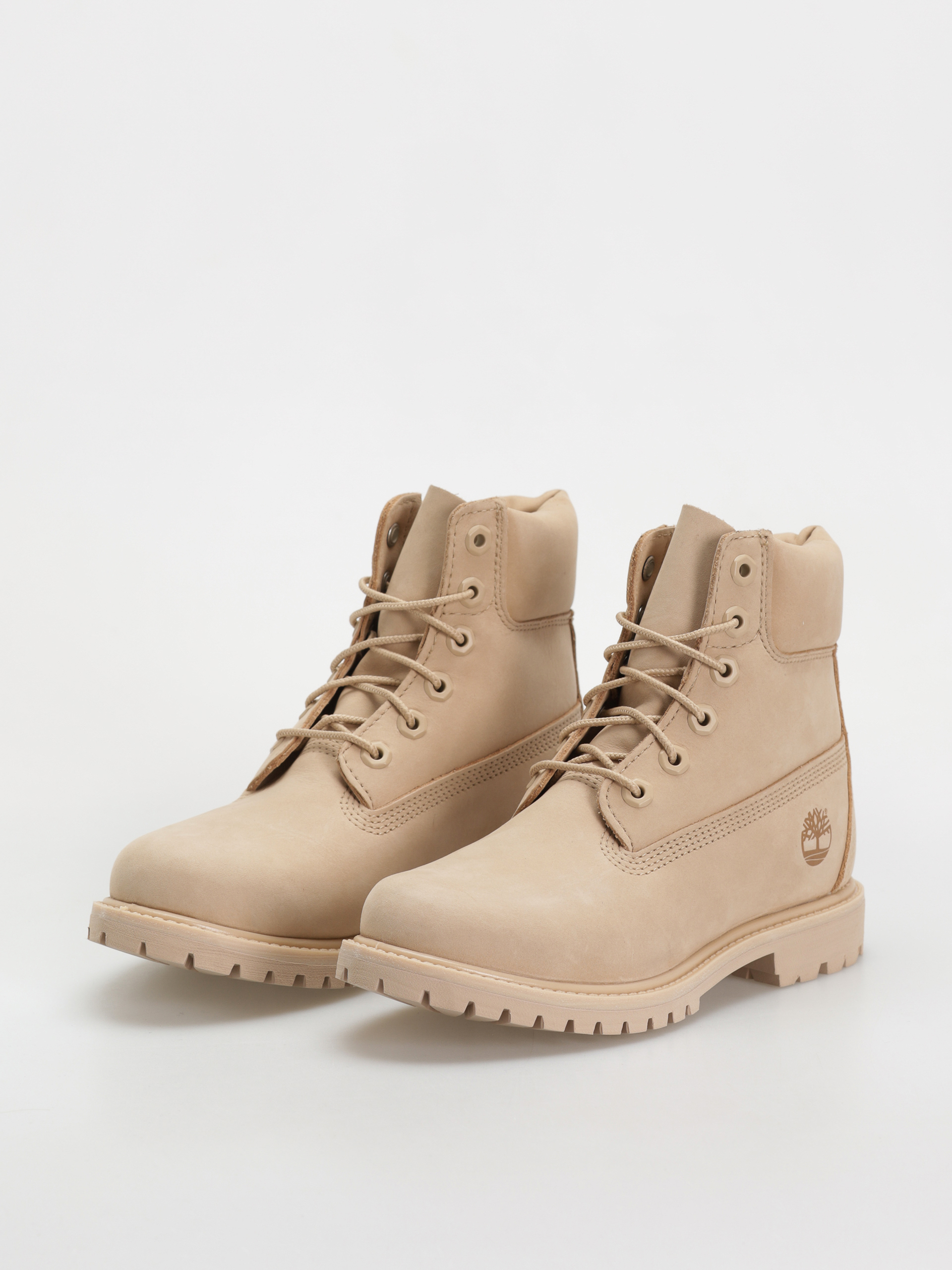 Зимове взуття Timberland Premium 6 Inch Lace Up Waterproof Wmn (light beige nubuck)